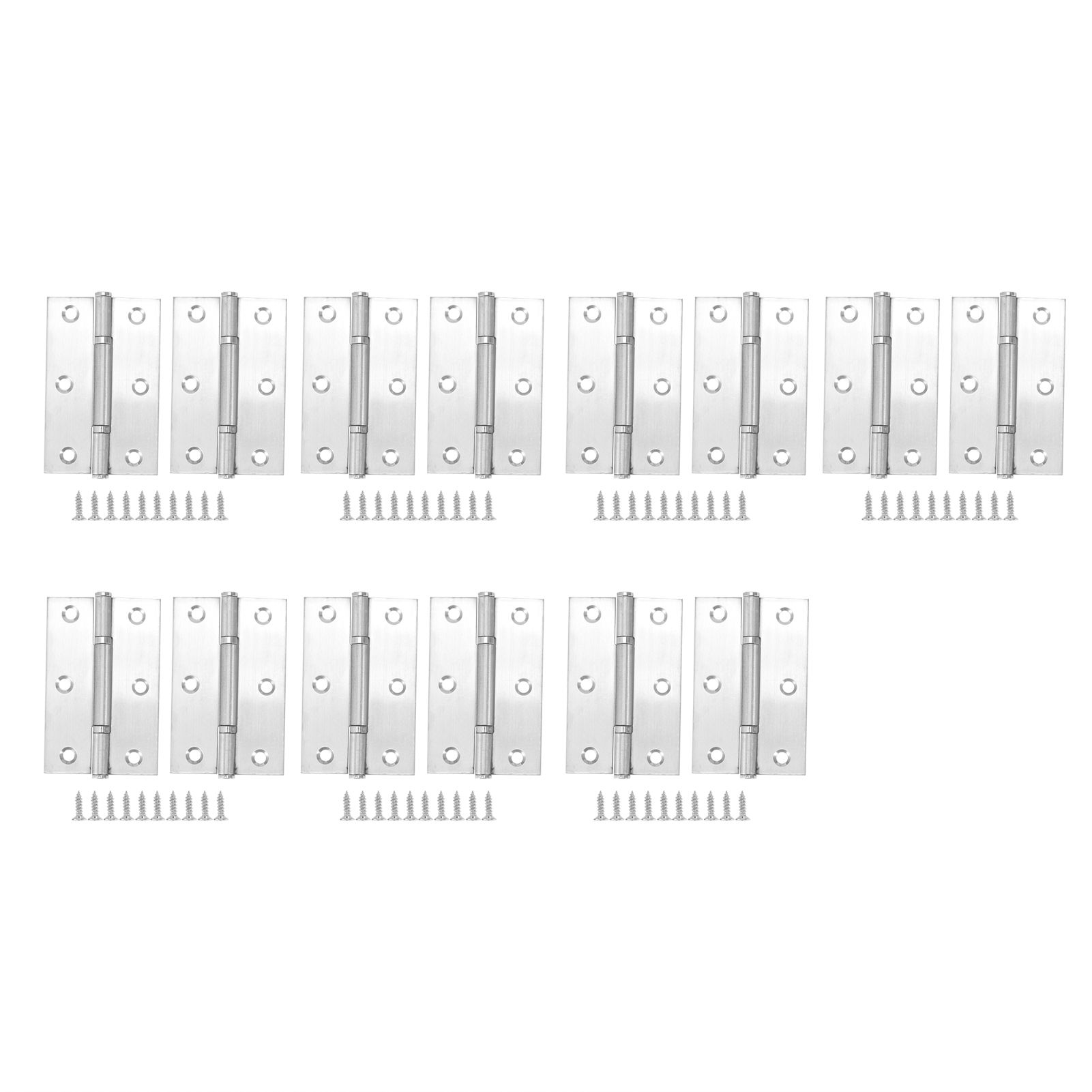 7 Pair Stainless Steel Small Hinge Household Cabinet Door Hinges Furniture view 2