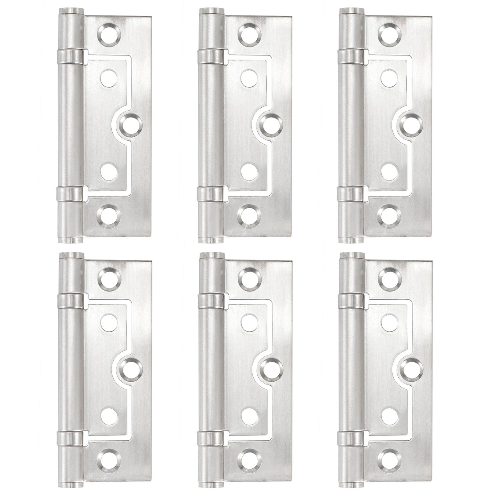 6PCS Stainless Steel Hinge Mute Door Window Flat Open Hinge Furniture Hardware view 4