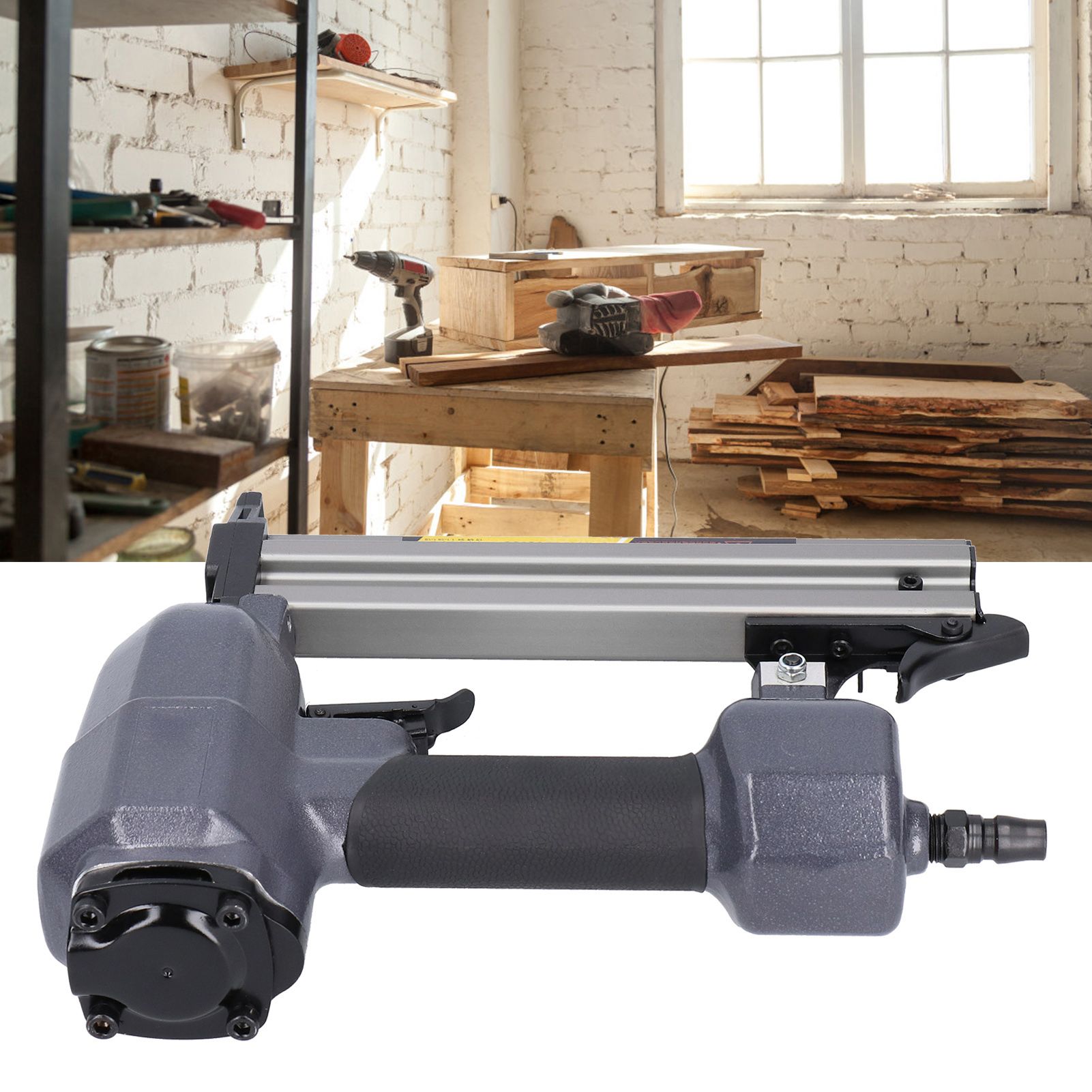Heavy Duty Brad Nailer Pneumatic T Nailer Stapler Hand Tools for Home view 9