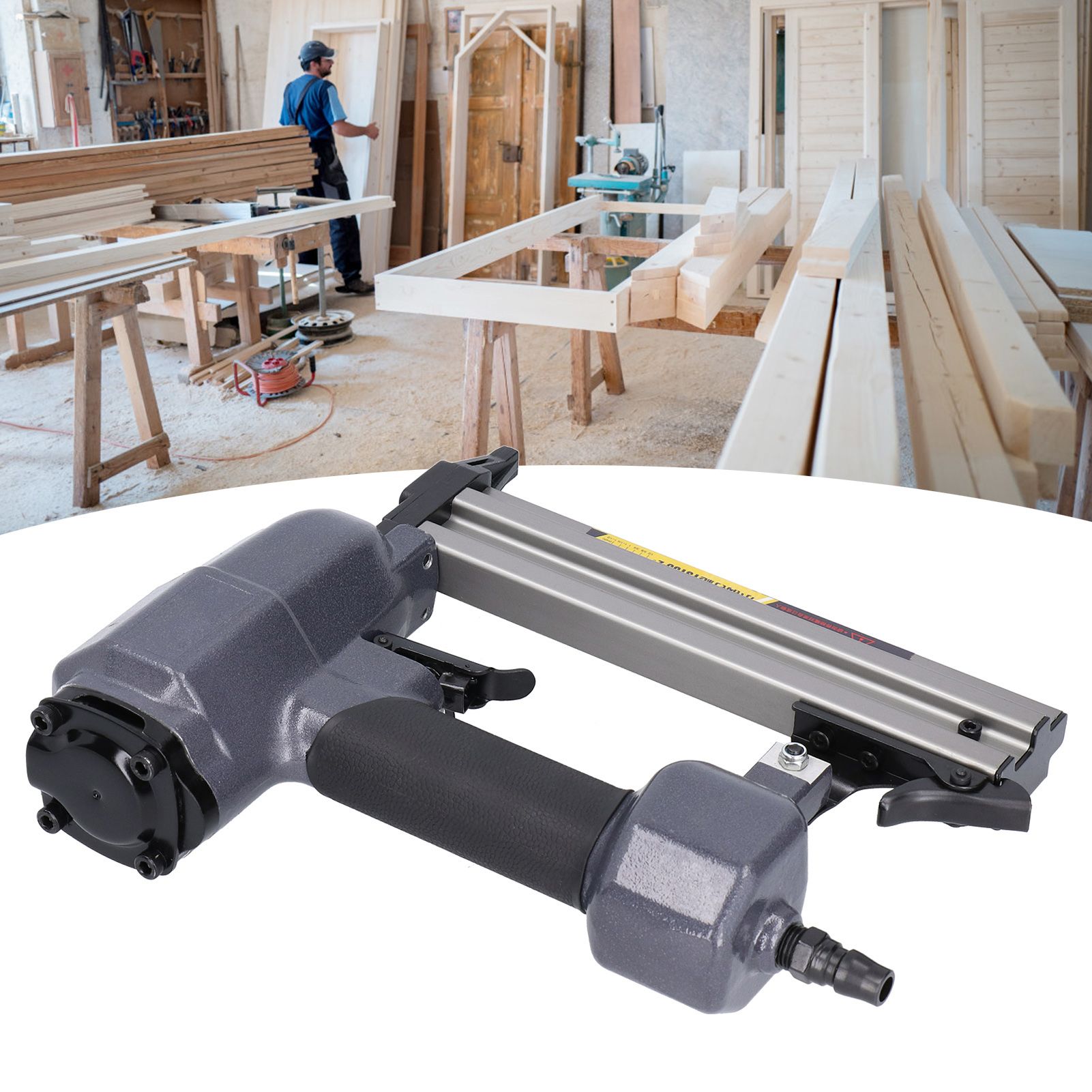 Heavy Duty Brad Nailer Pneumatic T Nailer Stapler Hand Tools for Home view 10