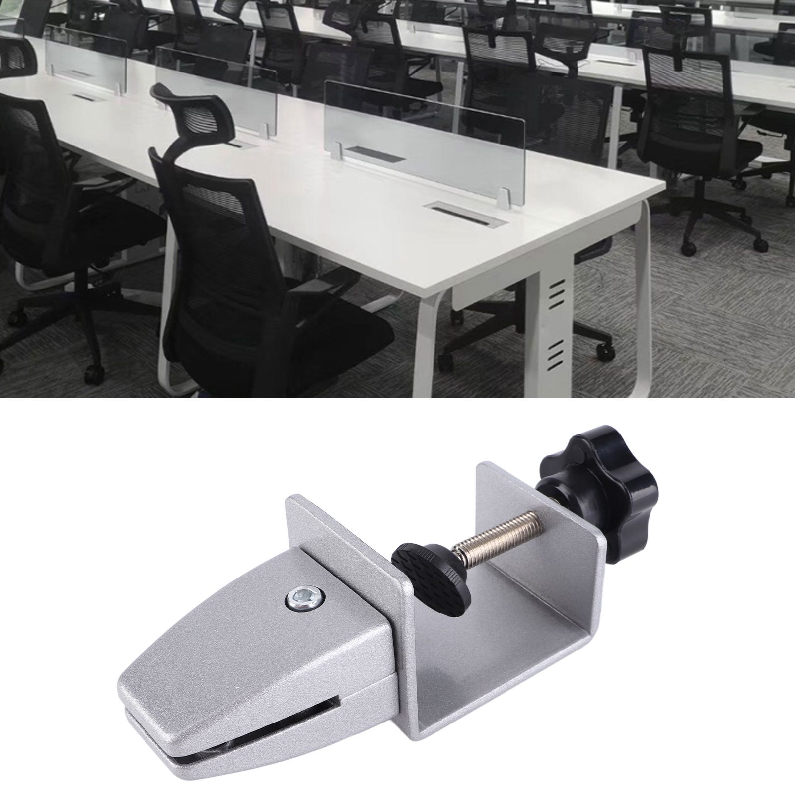 Thickened Adjustable Screen Clip Punch‑Free Office Desk Clapboard Clamp Glass view 9