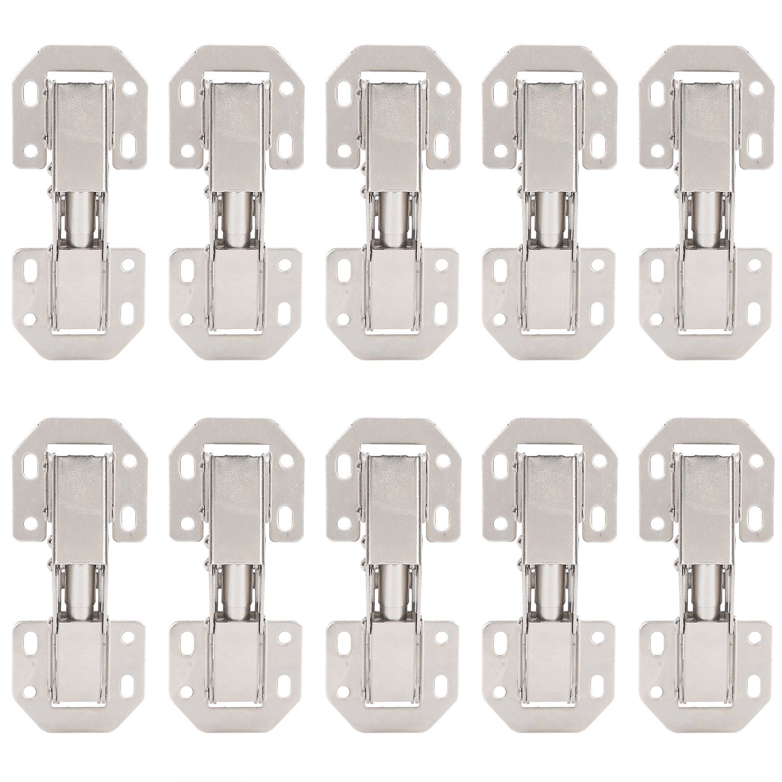 10PCS Cabinet Hinges No Drilling Hole Bridge Shaped Cupboard Door Hinges for view 4