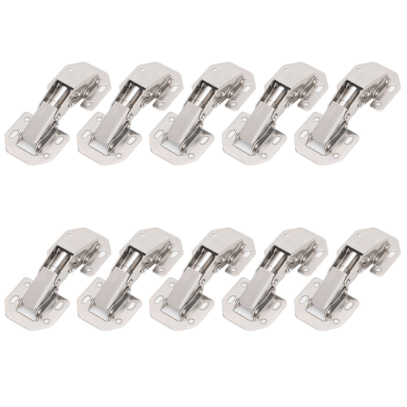 10PCS Cabinet Hinges No Drilling Hole Bridge Shaped Cupboard Door Hinges for view 7