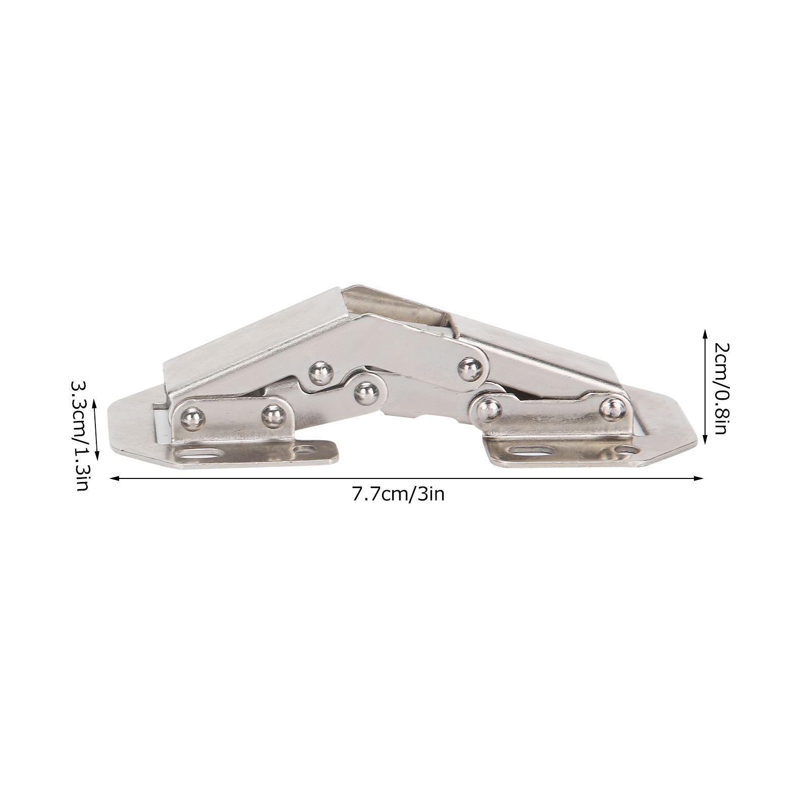 10PCS Cabinet Hinges No Drilling Hole Bridge Shaped Cupboard Door Hinges for view 11