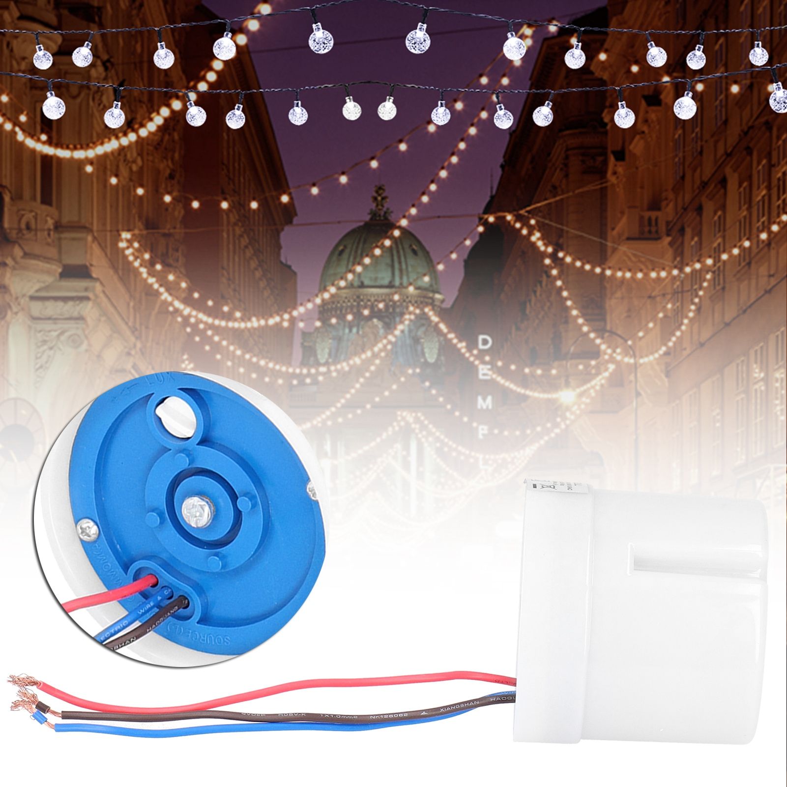 AC220‑240V 25A Intelligent Photocell Light Switch Outdoor Street Photo view 9