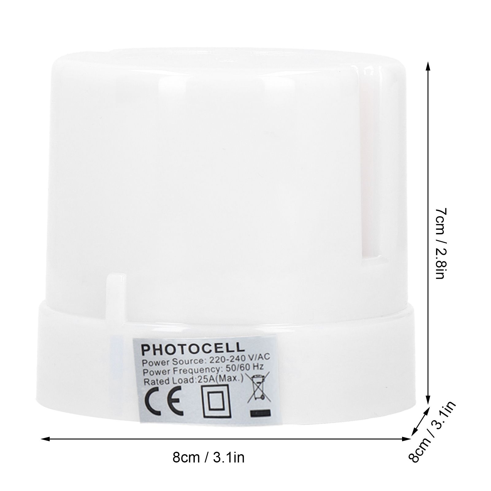 AC220‑240V 25A Intelligent Photocell Light Switch Outdoor Street Photo view 12