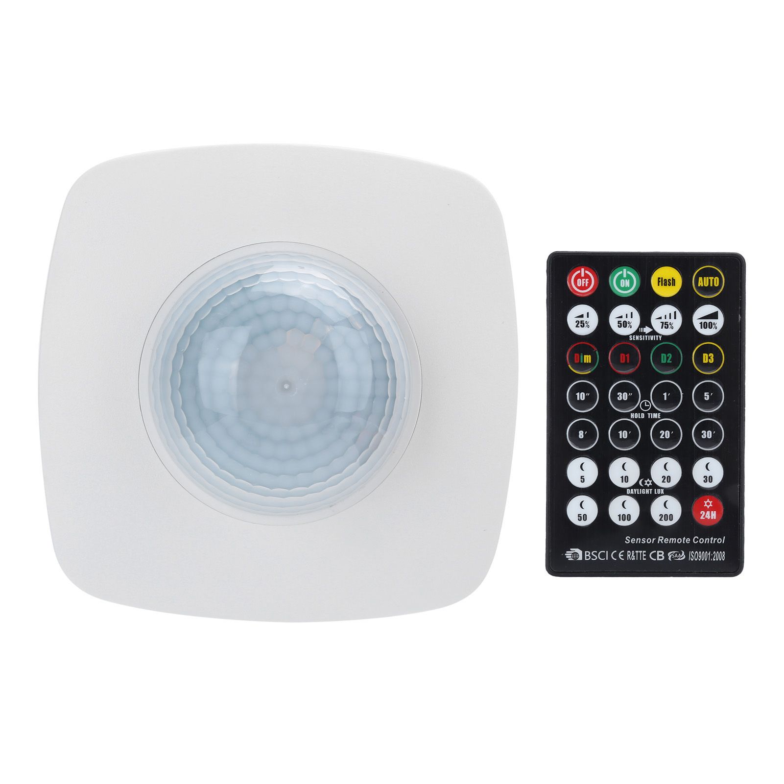 Infrared Sensor Human Body Sensing Switch Detector with Remote Control 220‑240V/AC — image 1