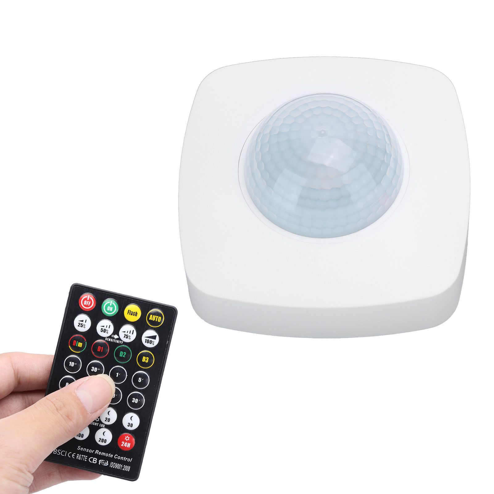 Infrared Sensor Human Body Sensing Switch Detector with Remote Control 220‑240V/AC view 3