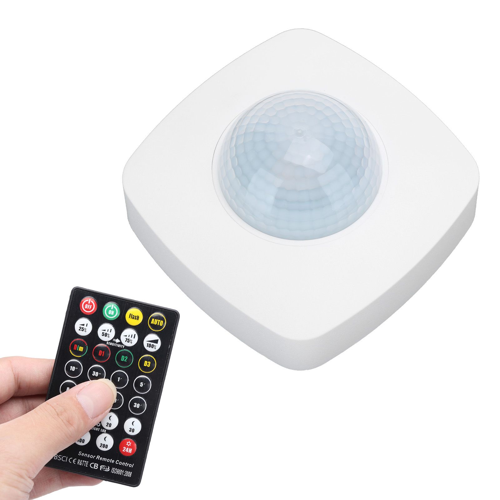 Infrared Sensor Human Body Sensing Switch Detector with Remote Control 220‑240V/AC view 4