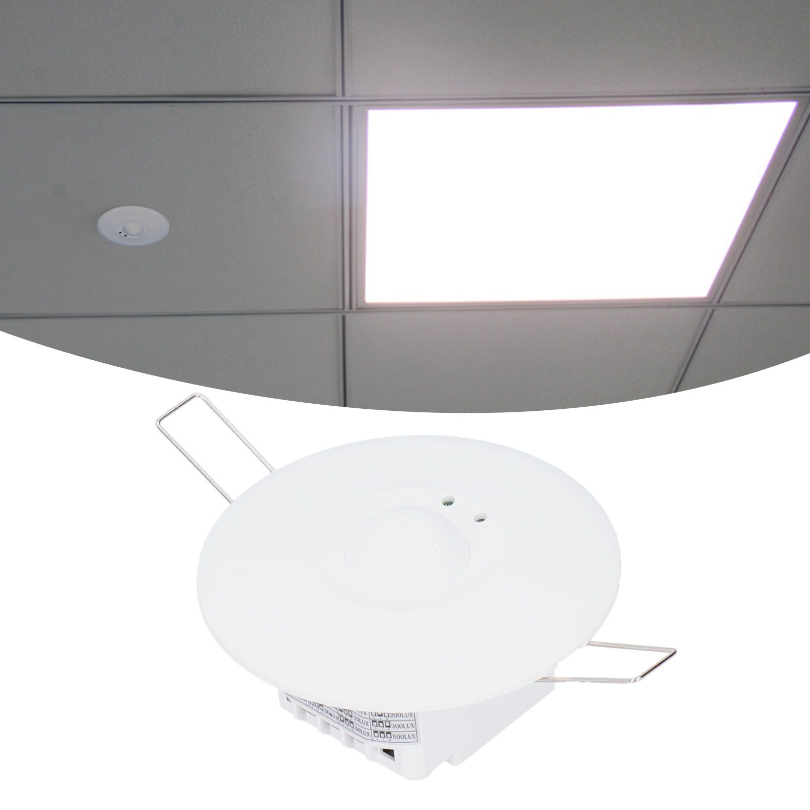 110‑240V Microwave Motion Detector Light Switch Ceiling Recessed Adjustable view 10