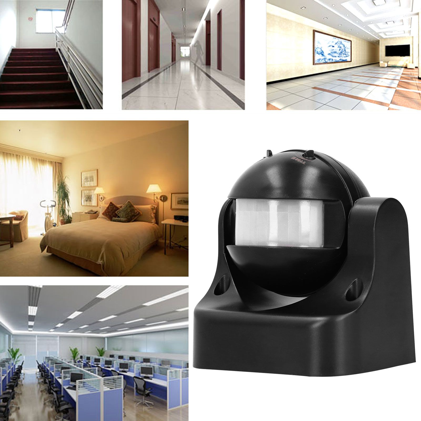 110‑240V Wide Angle PIR Infrared Motion Sensor Detector Movement Switch Light view 10