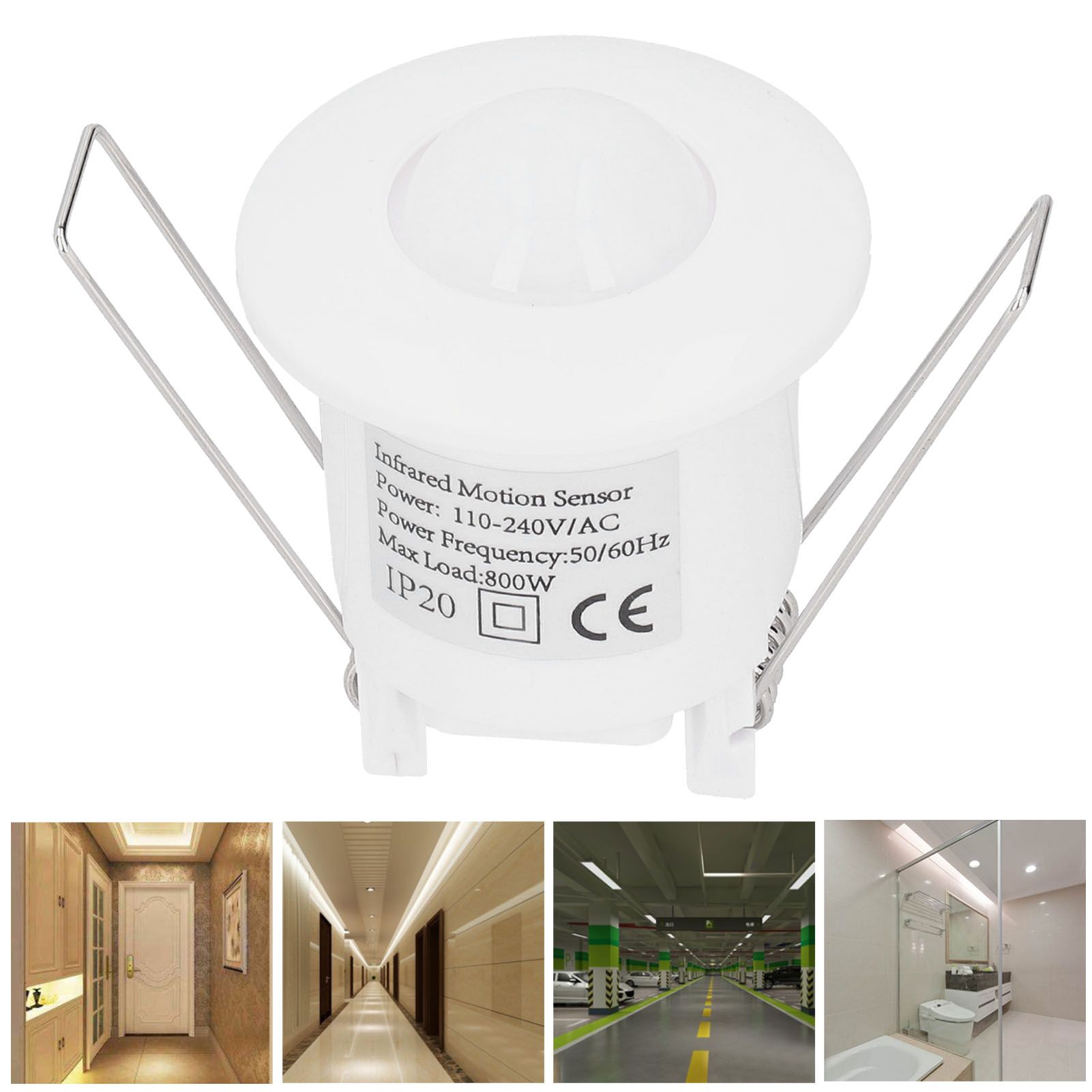 Infrared Body Motion Sensor Control Switch Embedded Delay Adjustable Light view 9