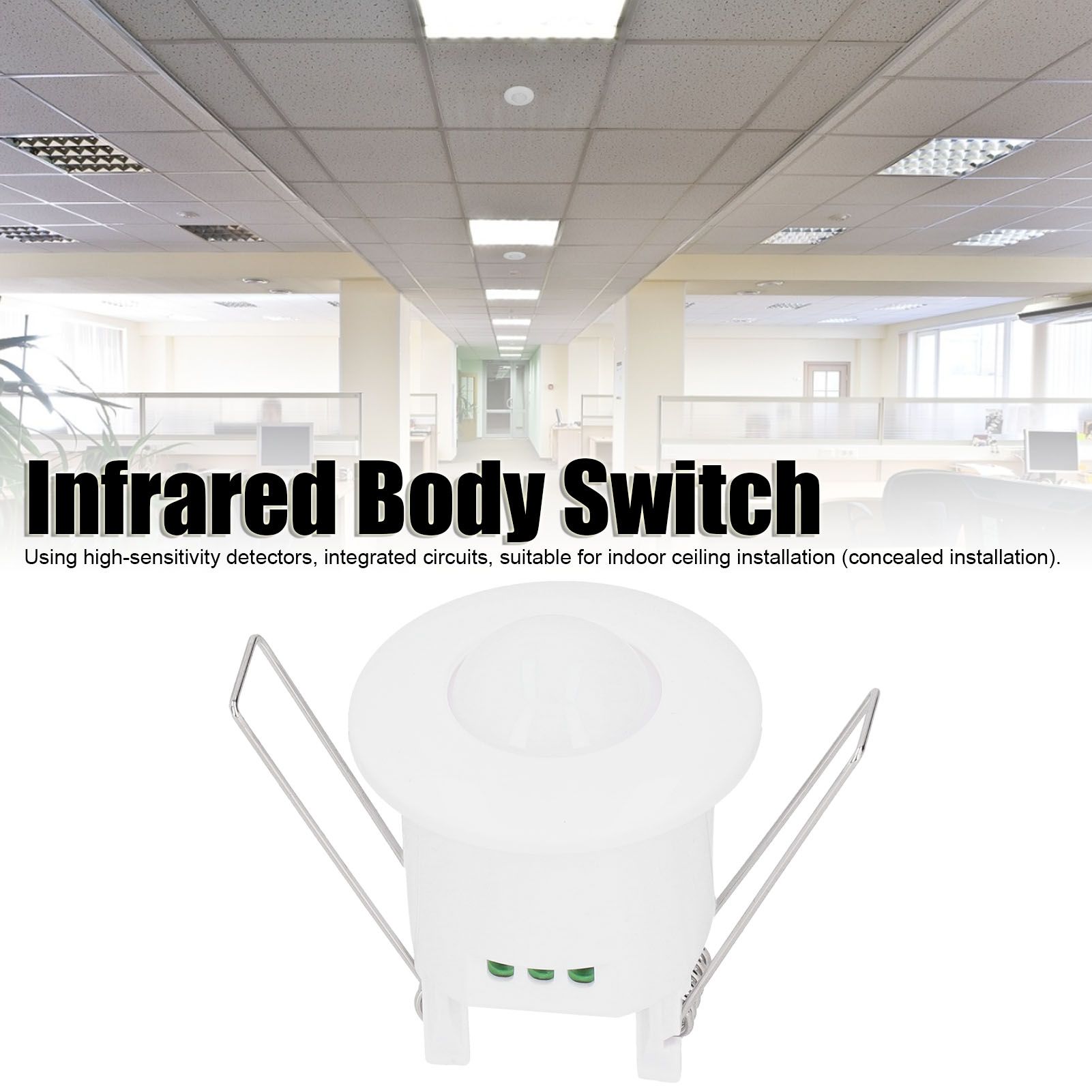 Infrared Body Motion Sensor Control Switch Embedded Delay Adjustable Light view 12