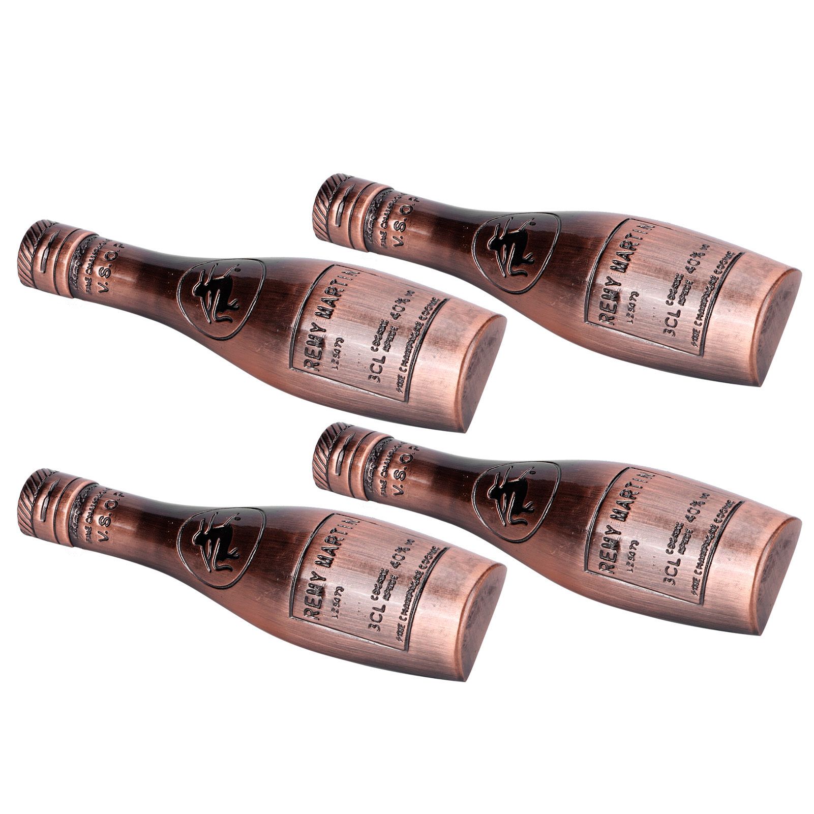 4 Set Door Handle Retro Zinc Alloy Wine Bottle Shape Cabinet Cupboard Drawer view 3