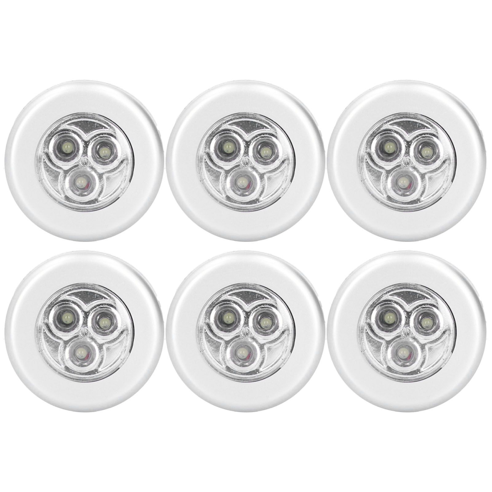 6PCS Cabinet Door Touch Control Light LED Hydraulic Hinge Closet Lights for view 2