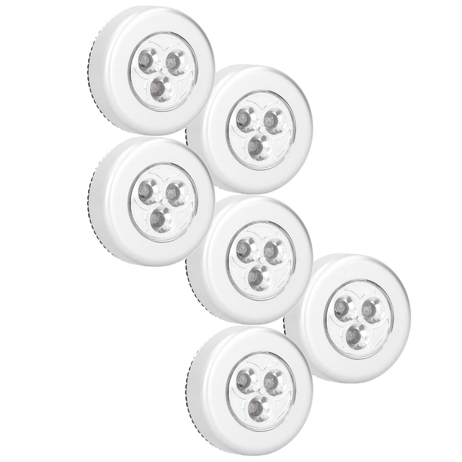 6PCS Cabinet Door Touch Control Light LED Hydraulic Hinge Closet Lights for view 6