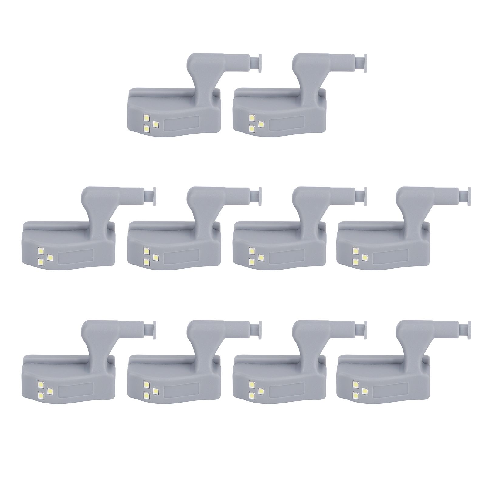 10Set Hinge LED Sensor Light Set Home Cabinet Cupboard Closet Drawer Induction view 5