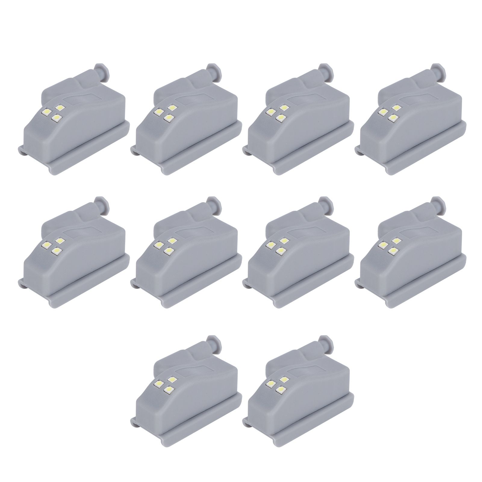 10Set Hinge LED Sensor Light Set Home Cabinet Cupboard Closet Drawer Induction view 8