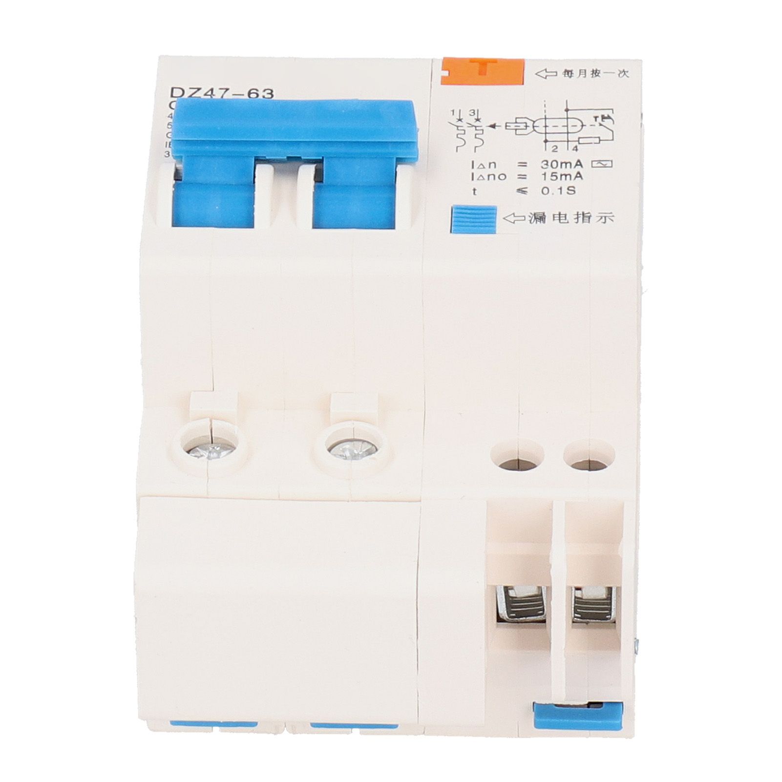 220V 2P63 Circuit Breaker Disconnector Electric Leakage Protection Switch 35mm view 3