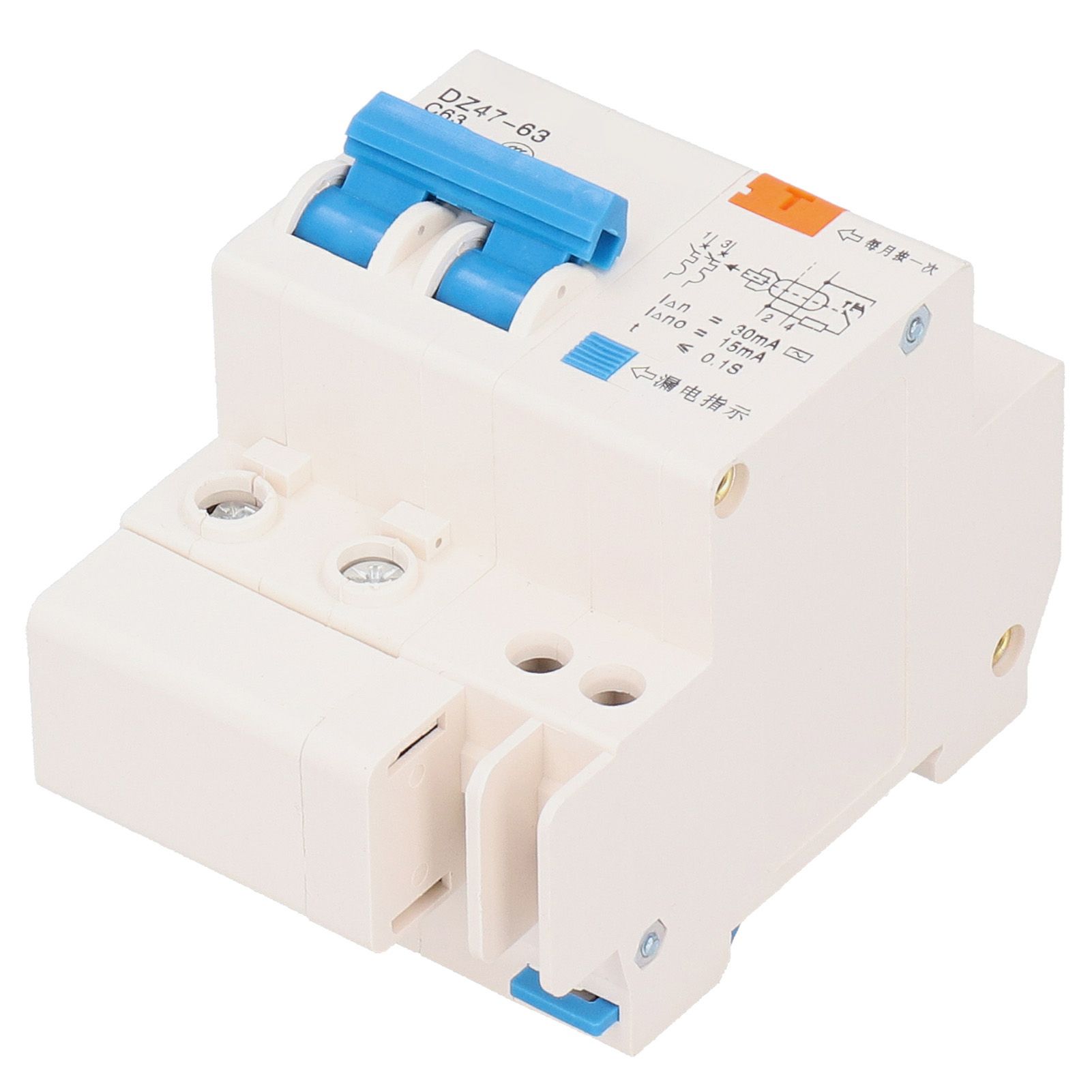 220V 2P63 Circuit Breaker Disconnector Electric Leakage Protection Switch 35mm view 4