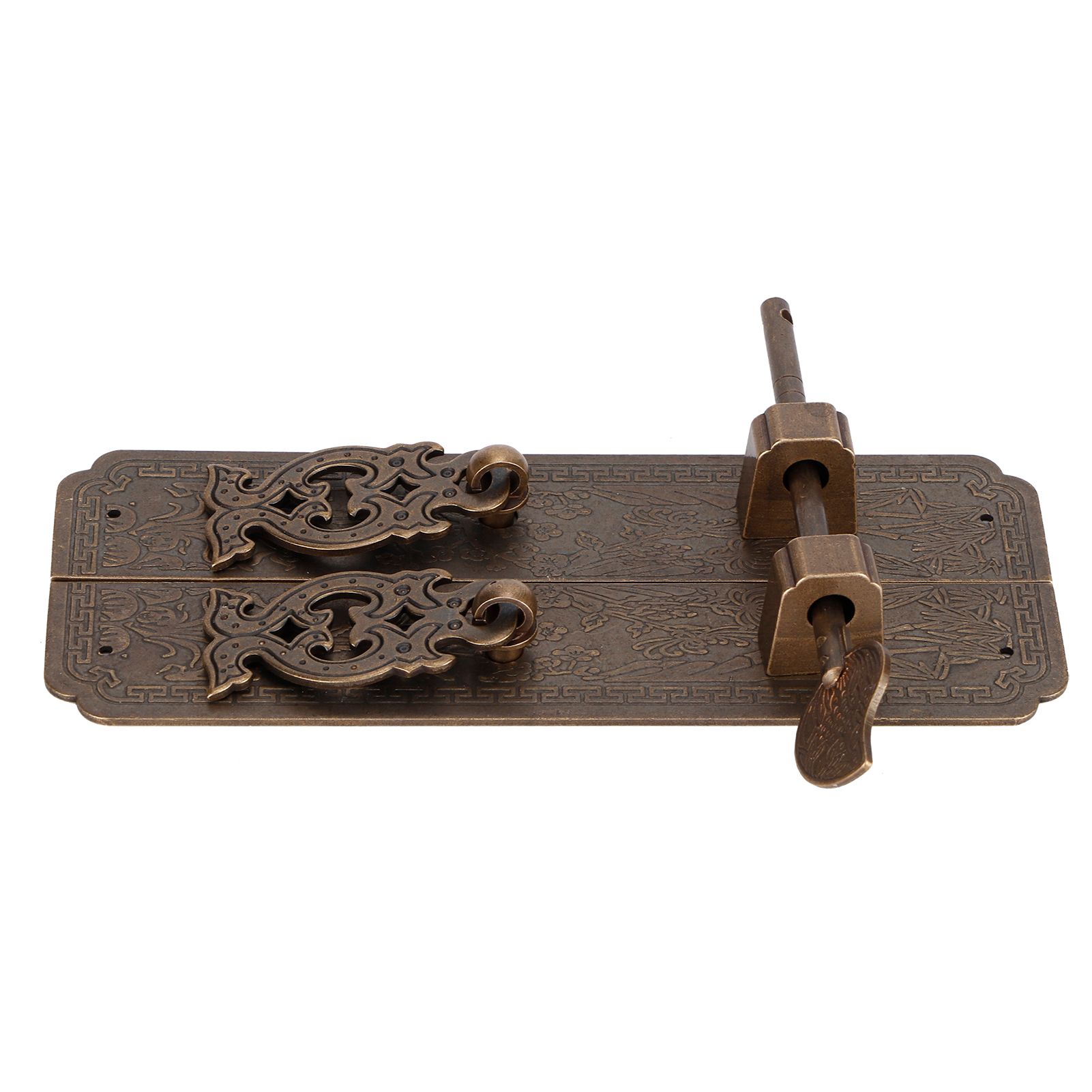 Door Handles Kit Chinese Style Antique Copper Gate Pull Handle Furniture Hardwares view 8