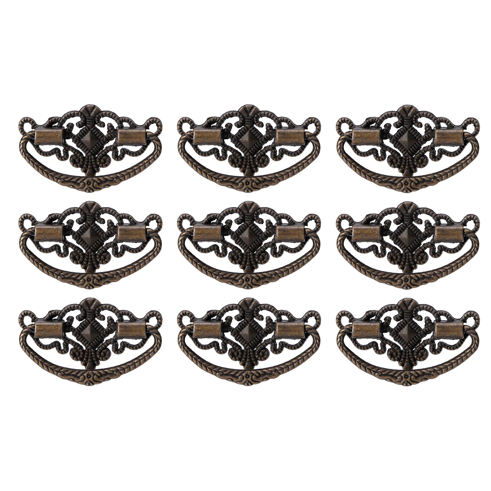 15 Sets Antique Handle Kitchen Cabinet Drawer Handle Pulls Zinc Alloy Cupboard view 3