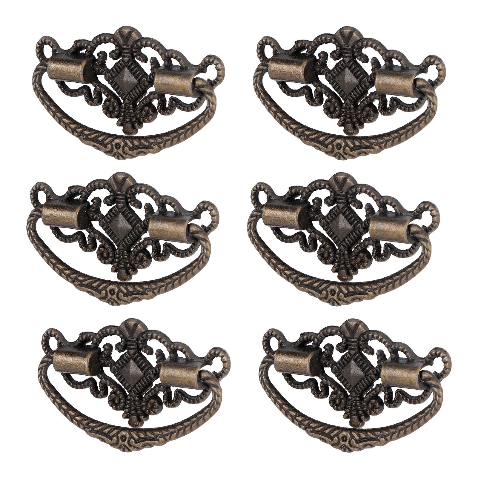 15 Sets Antique Handle Kitchen Cabinet Drawer Handle Pulls Zinc Alloy Cupboard view 4