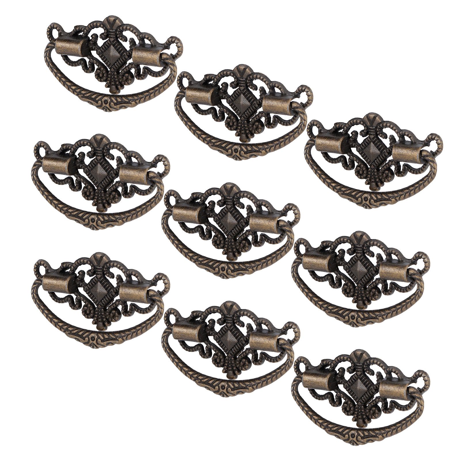 15 Sets Antique Handle Kitchen Cabinet Drawer Handle Pulls Zinc Alloy Cupboard view 5