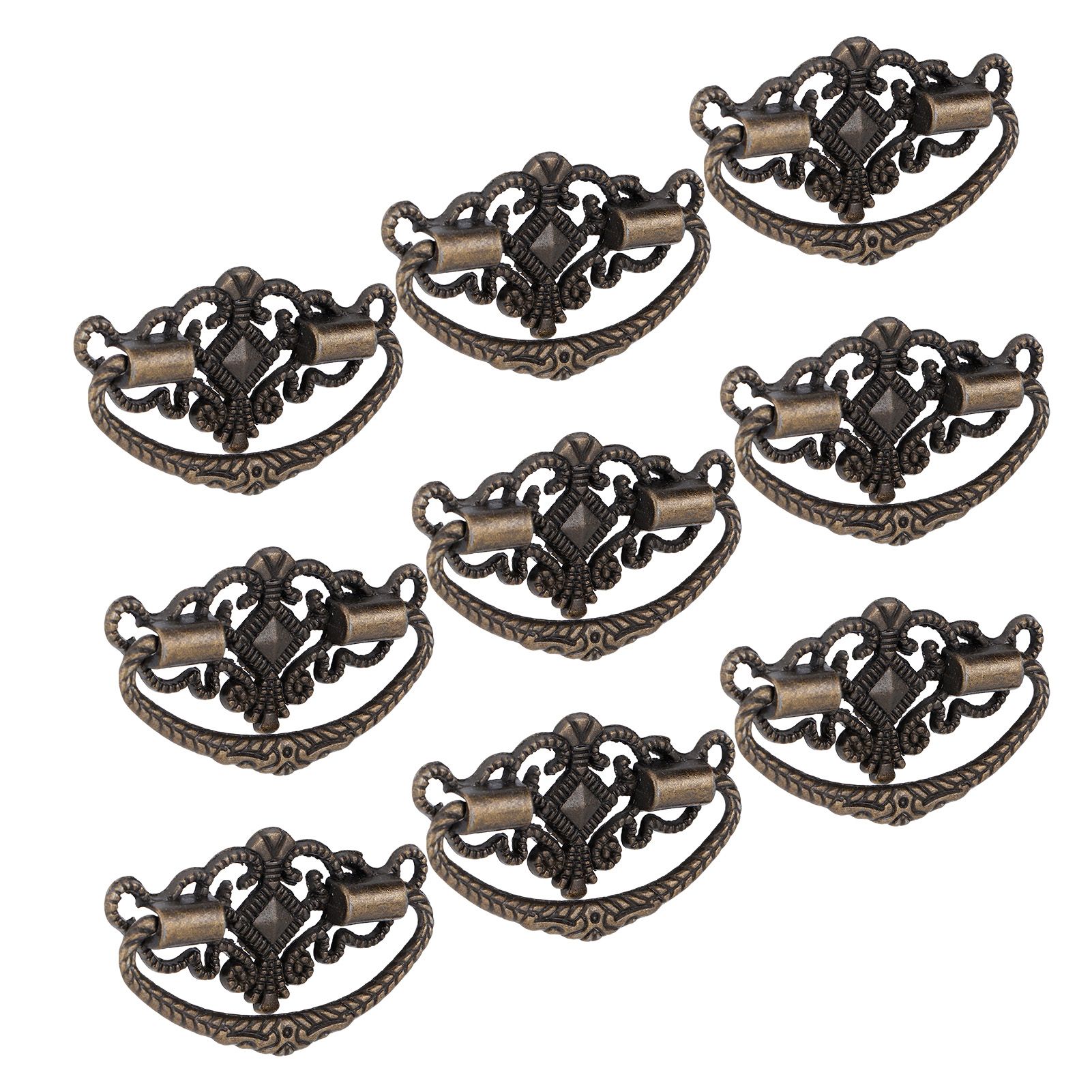 15 Sets Antique Handle Kitchen Cabinet Drawer Handle Pulls Zinc Alloy Cupboard view 6