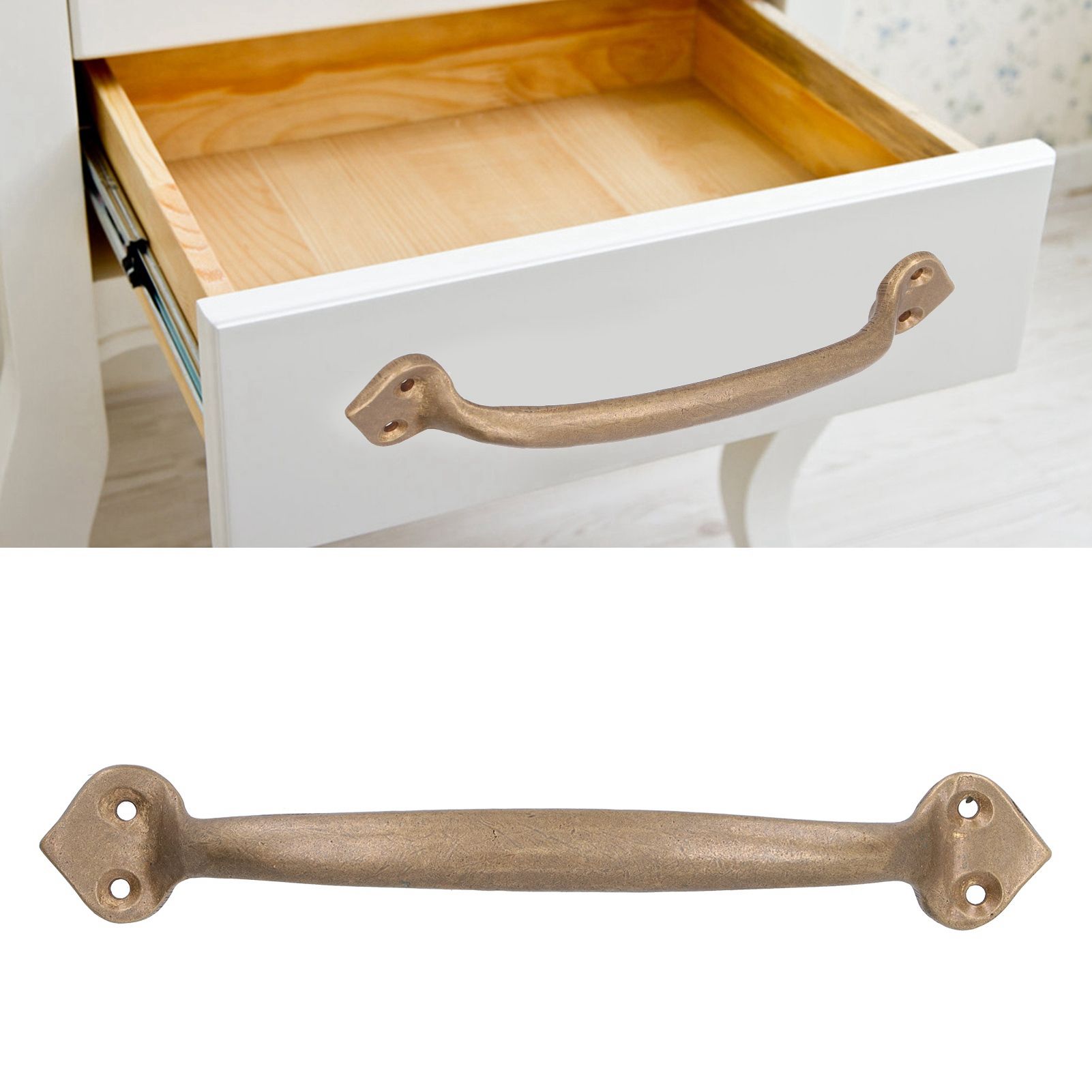 Antique Copper Handle Wardrobe Drawer Furniture Door Hardware Cabinet Pull view 9