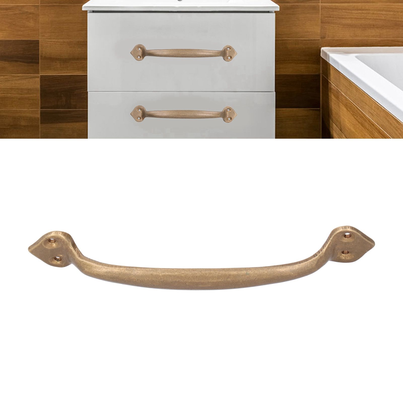 Antique Copper Handle Wardrobe Drawer Furniture Door Hardware Cabinet Pull view 10