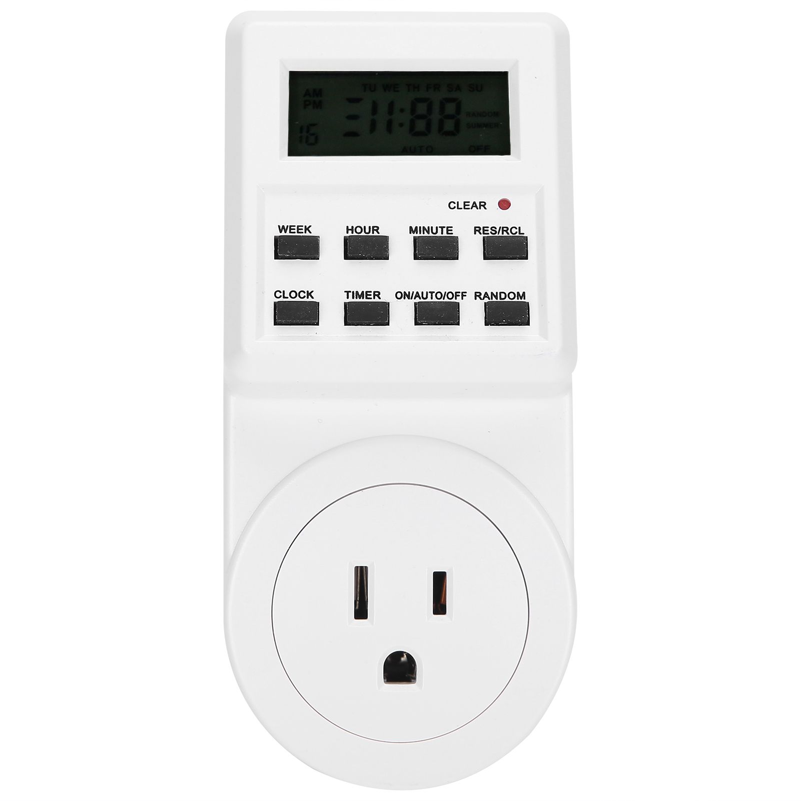 Timer Switch Plug Intelligent Programmable Outlet Timer Socket for Electrical view 2