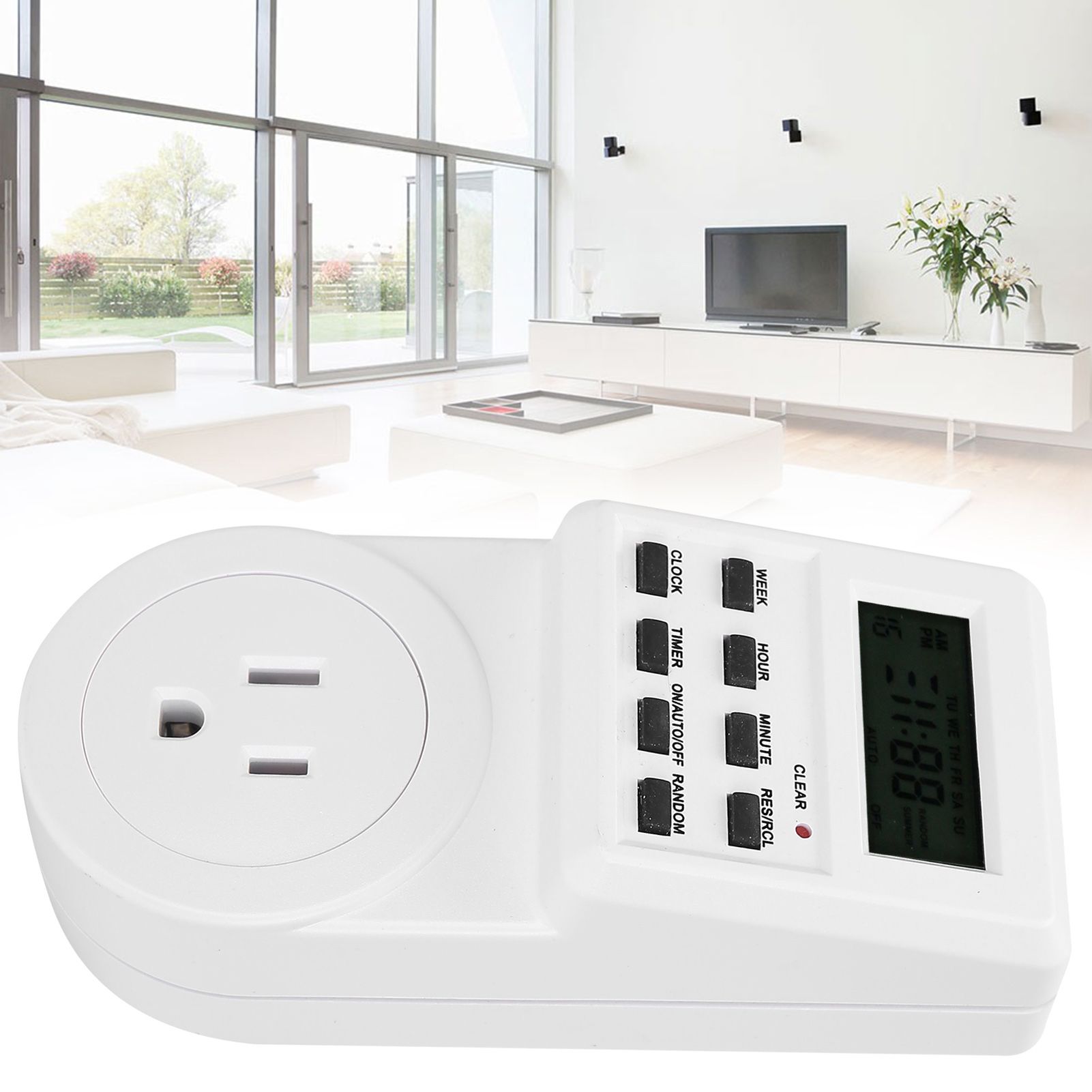 Timer Switch Plug Intelligent Programmable Outlet Timer Socket for Electrical view 9