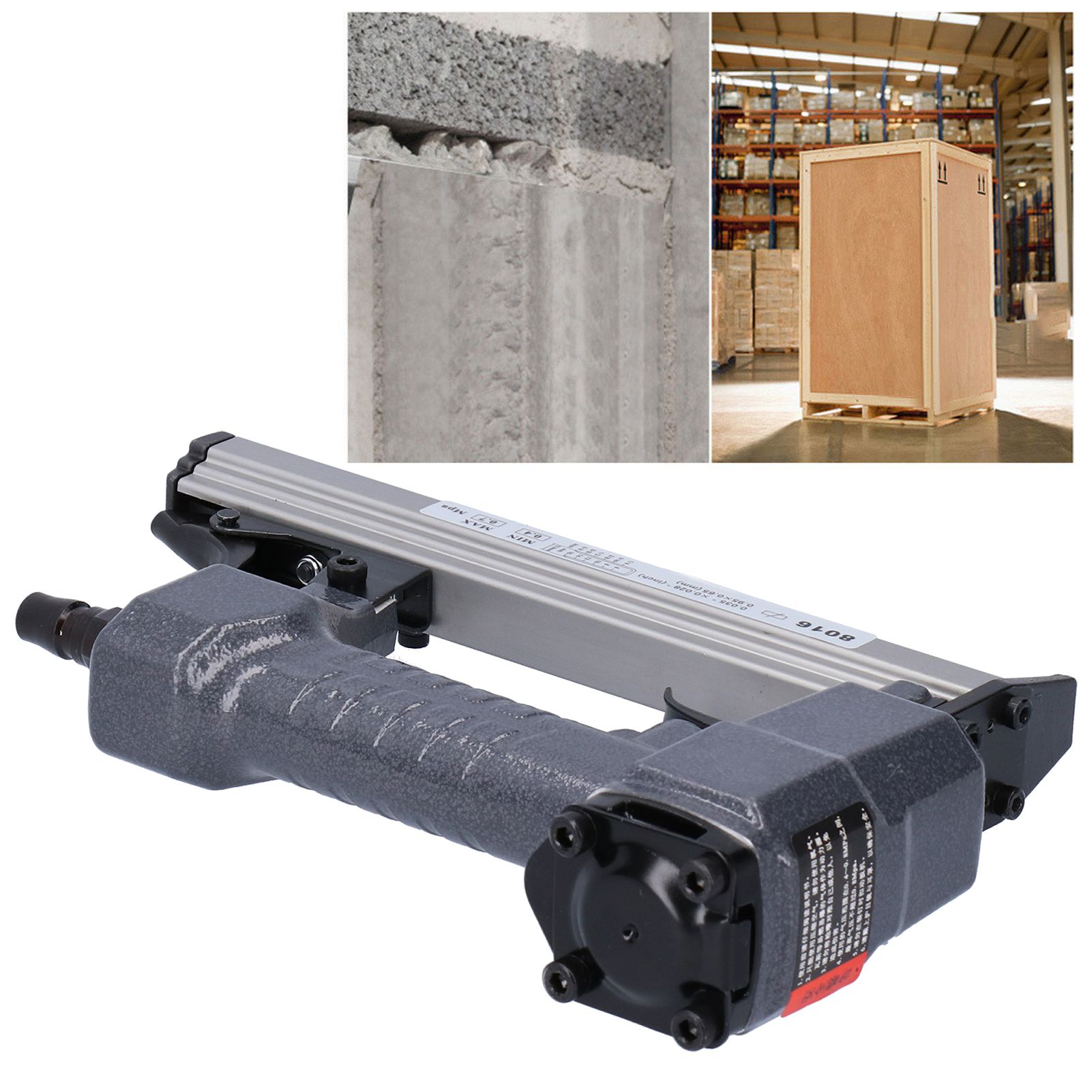 Air Nailer Pneumatic Concrete Nails Stapler Nailing Device Hand Tools Home view 10
