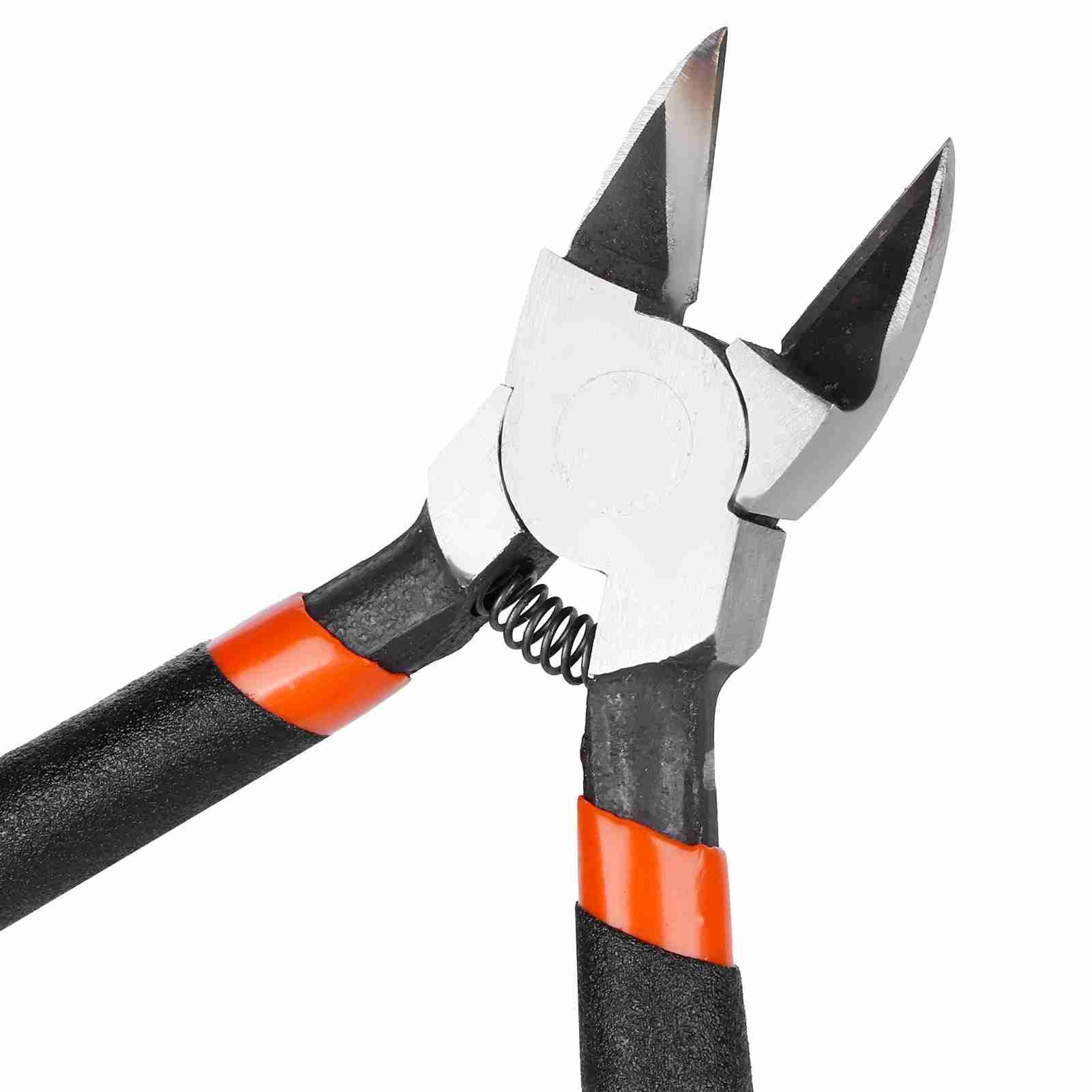 Mini Diagonal Pliers Nippers Wire Cable Cutting Pliers Spring Handle view 11
