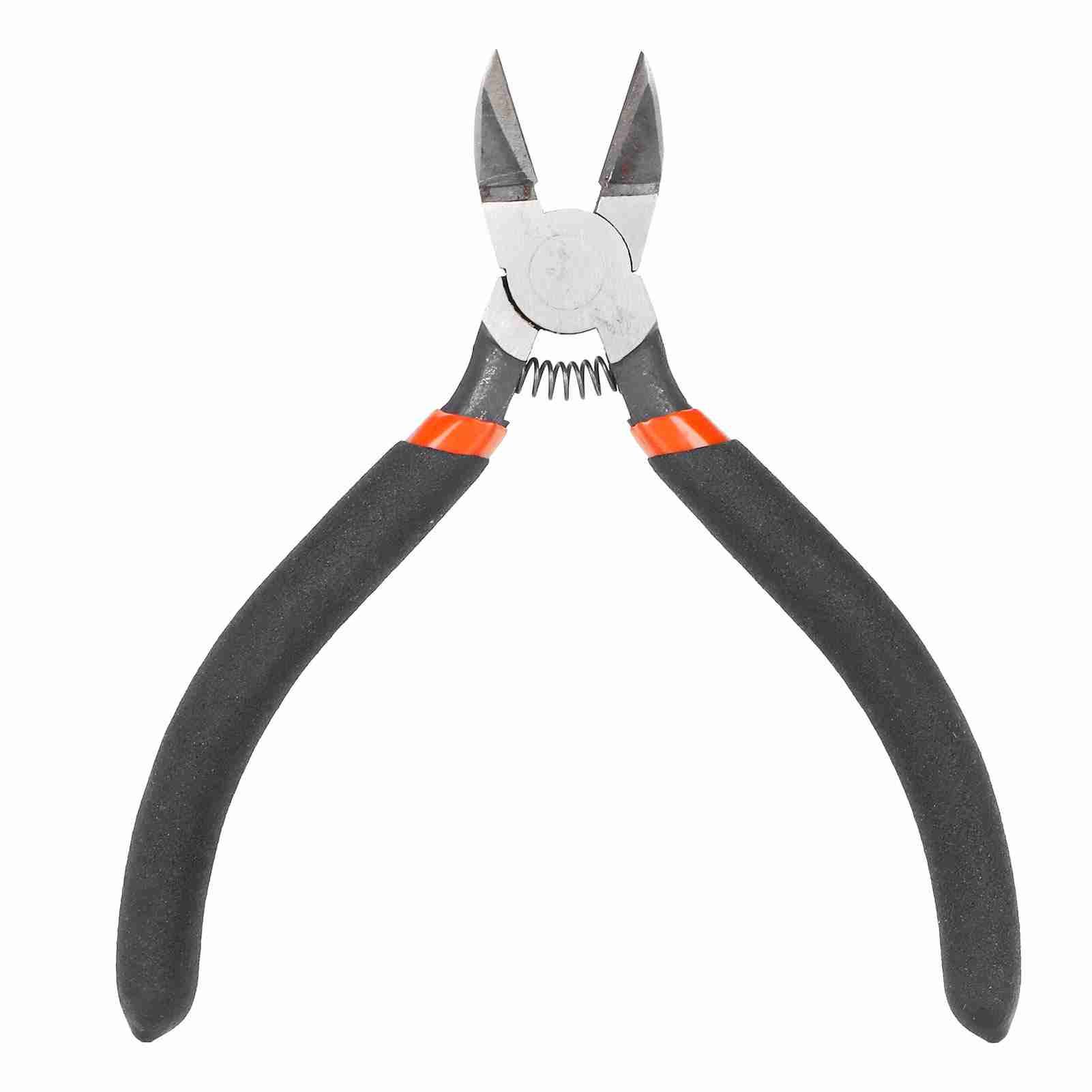 Mini Diagonal Pliers Nippers Wire Cable Cutting Pliers Spring Handle