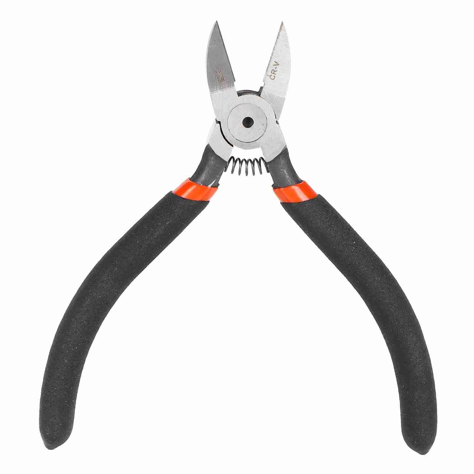 Mini Diagonal Pliers Nippers Wire Cable Cutting Pliers Spring Handle view 2