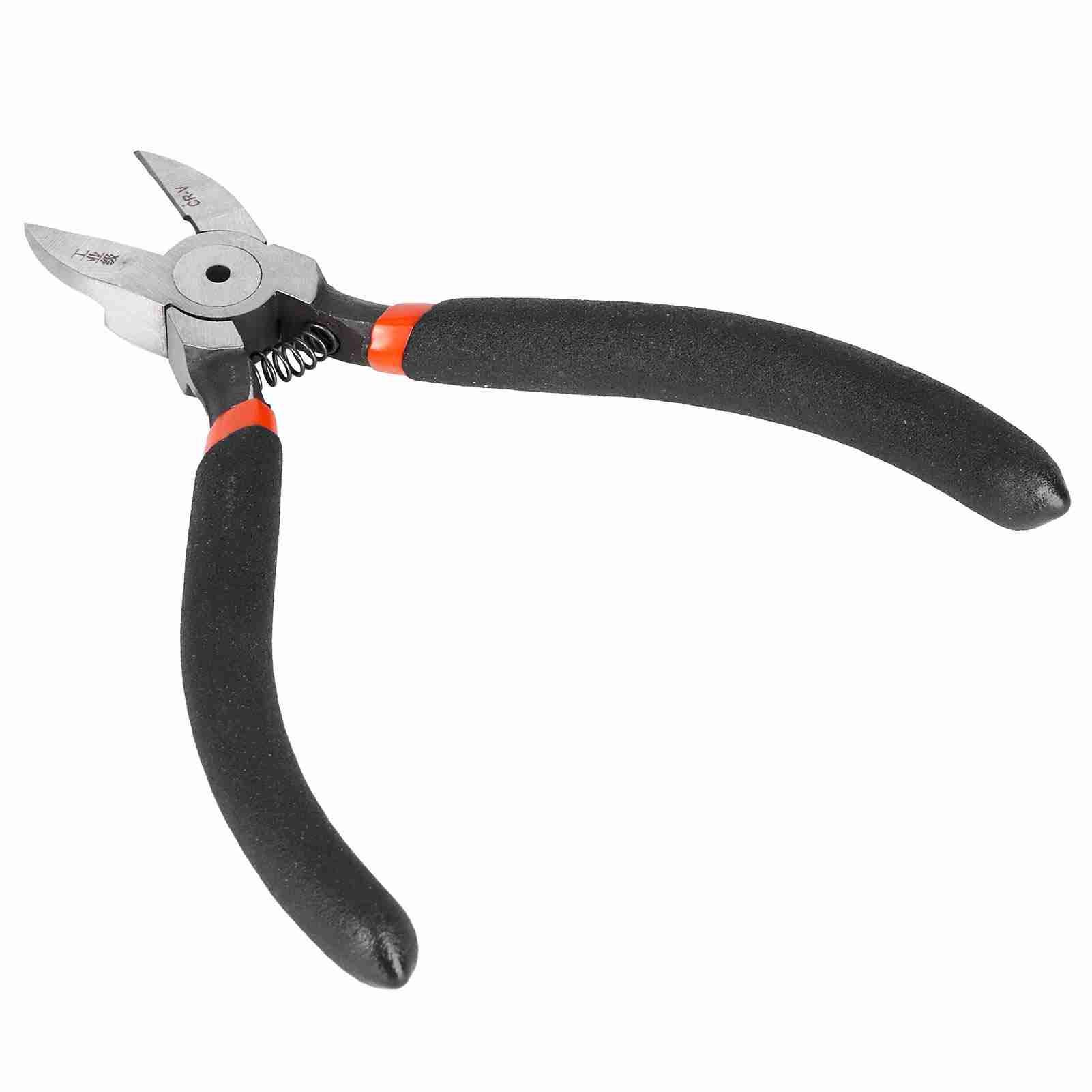 Mini Diagonal Pliers Nippers Wire Cable Cutting Pliers Spring Handle view 7