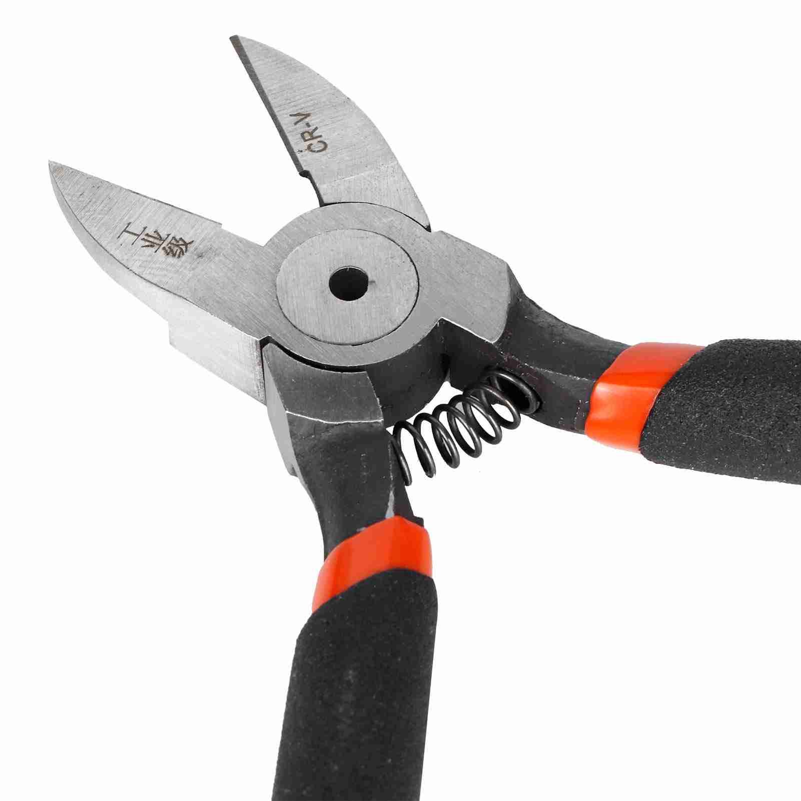 Mini Diagonal Pliers Nippers Wire Cable Cutting Pliers Spring Handle view 11