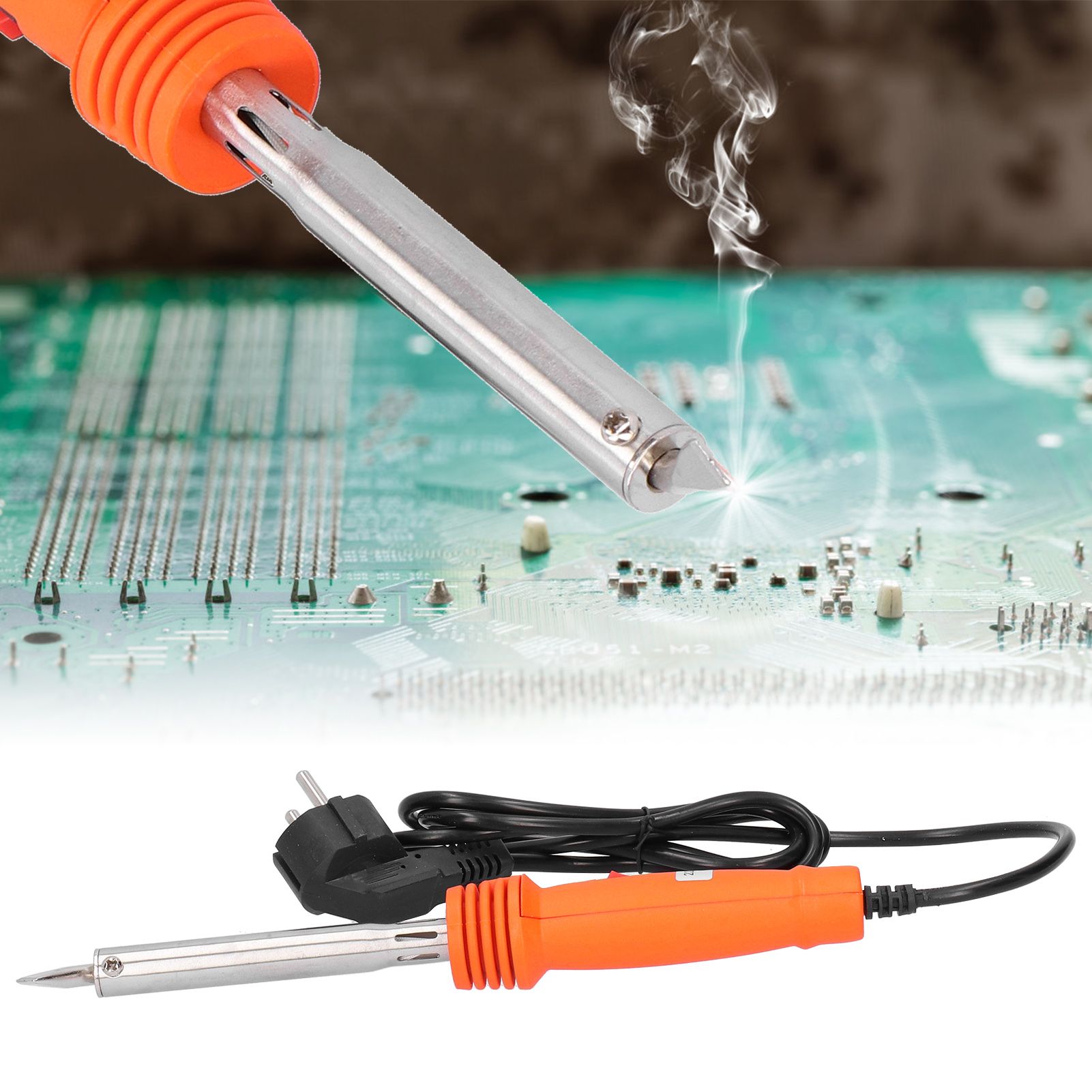 Soldering Iron Tool with Switch Electric Welding Repair Supplies 80W Elbow 16A view 10