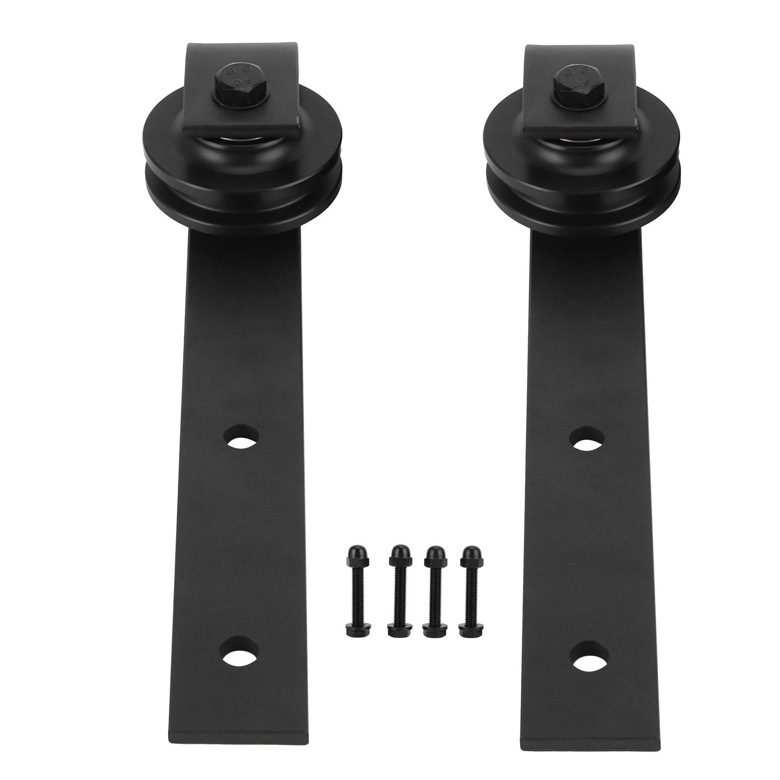 Sliding Barn Door Pulley Hardware Rack Hanger Roller Wheel Carbon Steel Noiseless view 2