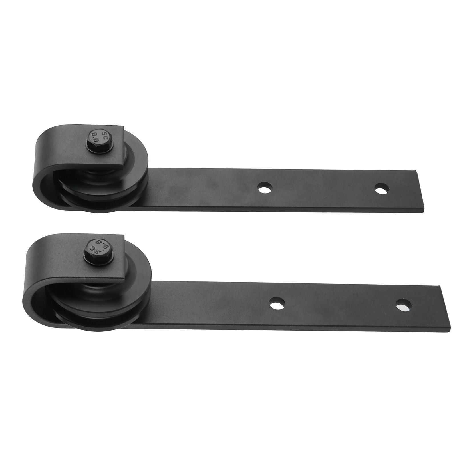 Sliding Barn Door Pulley Hardware Rack Hanger Roller Wheel Carbon Steel Noiseless view 7