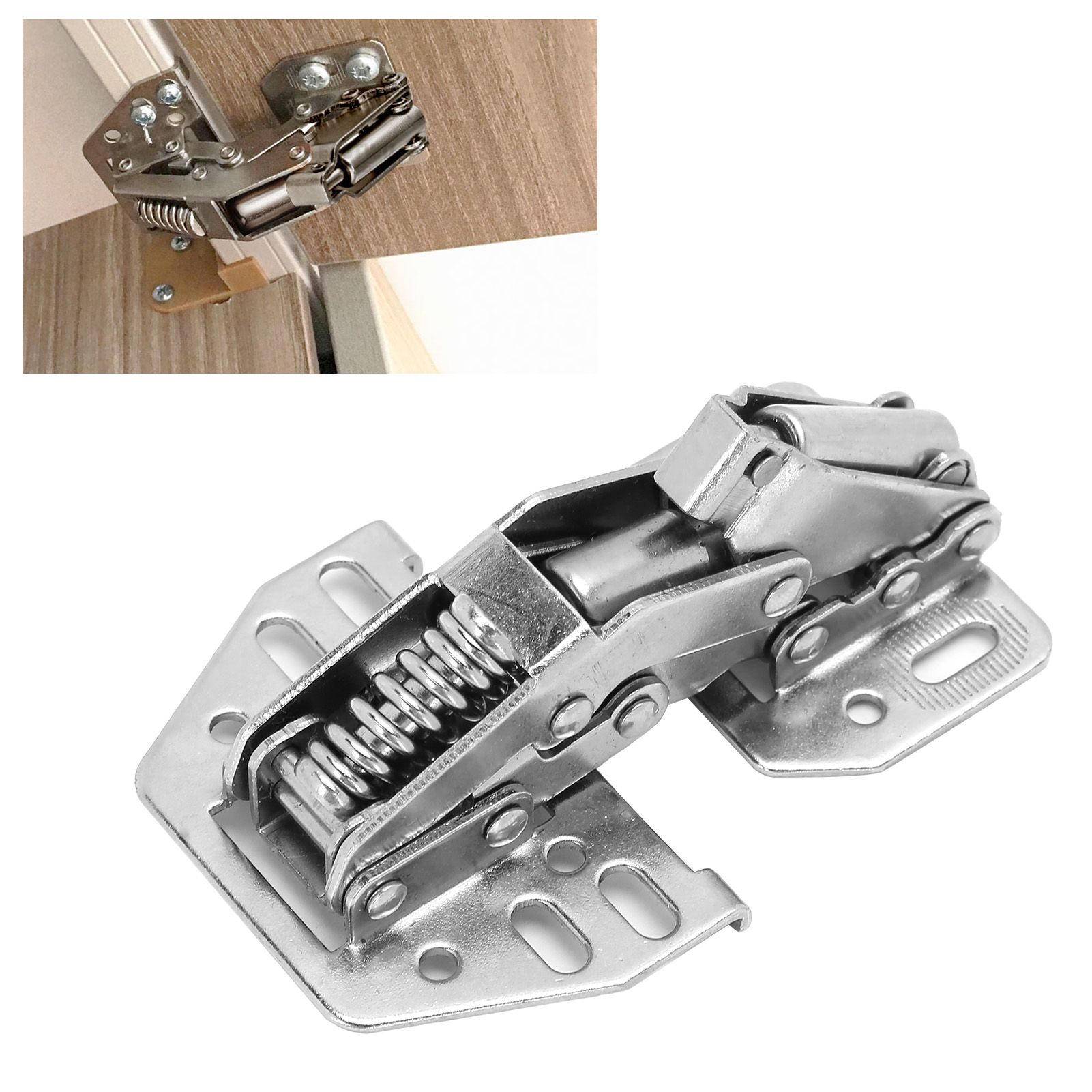 Cabinet Hinge No Drilling Bridge Shaped Spring Hinge Cabinet Cupboard view 9