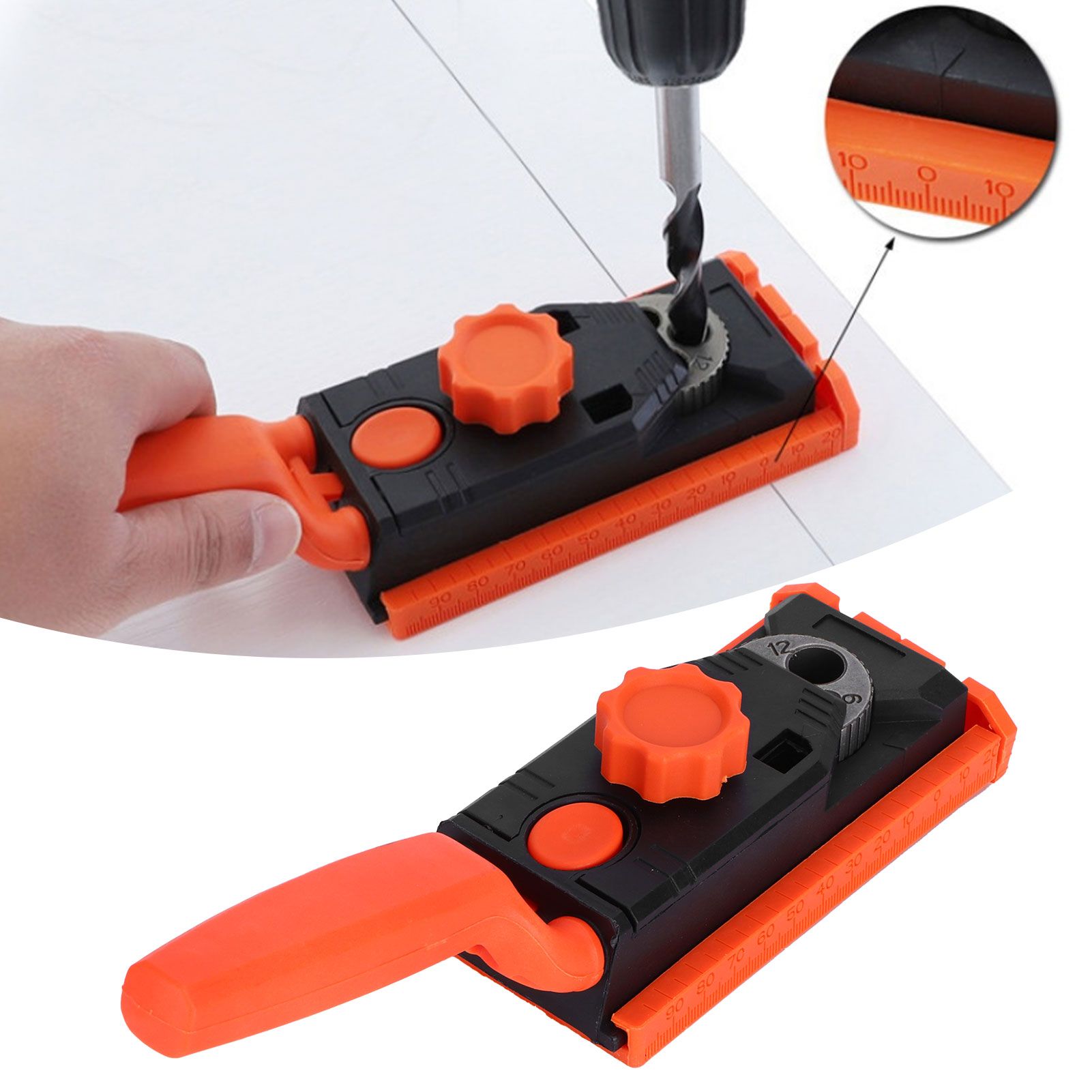 Punch Locator Multifunction Hole Drilling Guide Tool Woodworking Positioning view 10