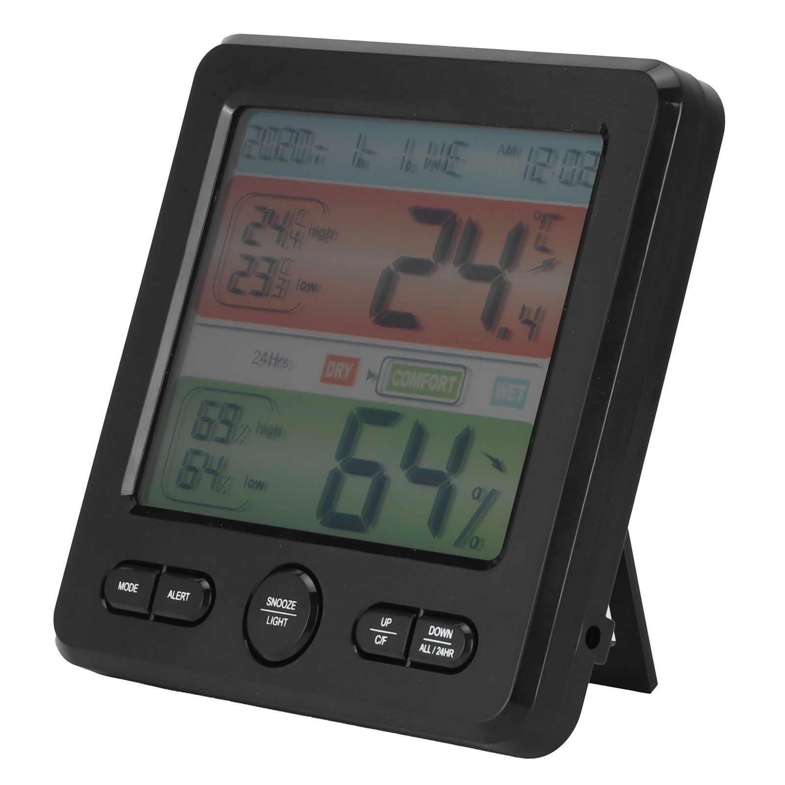 Digital Color Screen Temperature and Humidity Meter Indoor Thermometer view 4