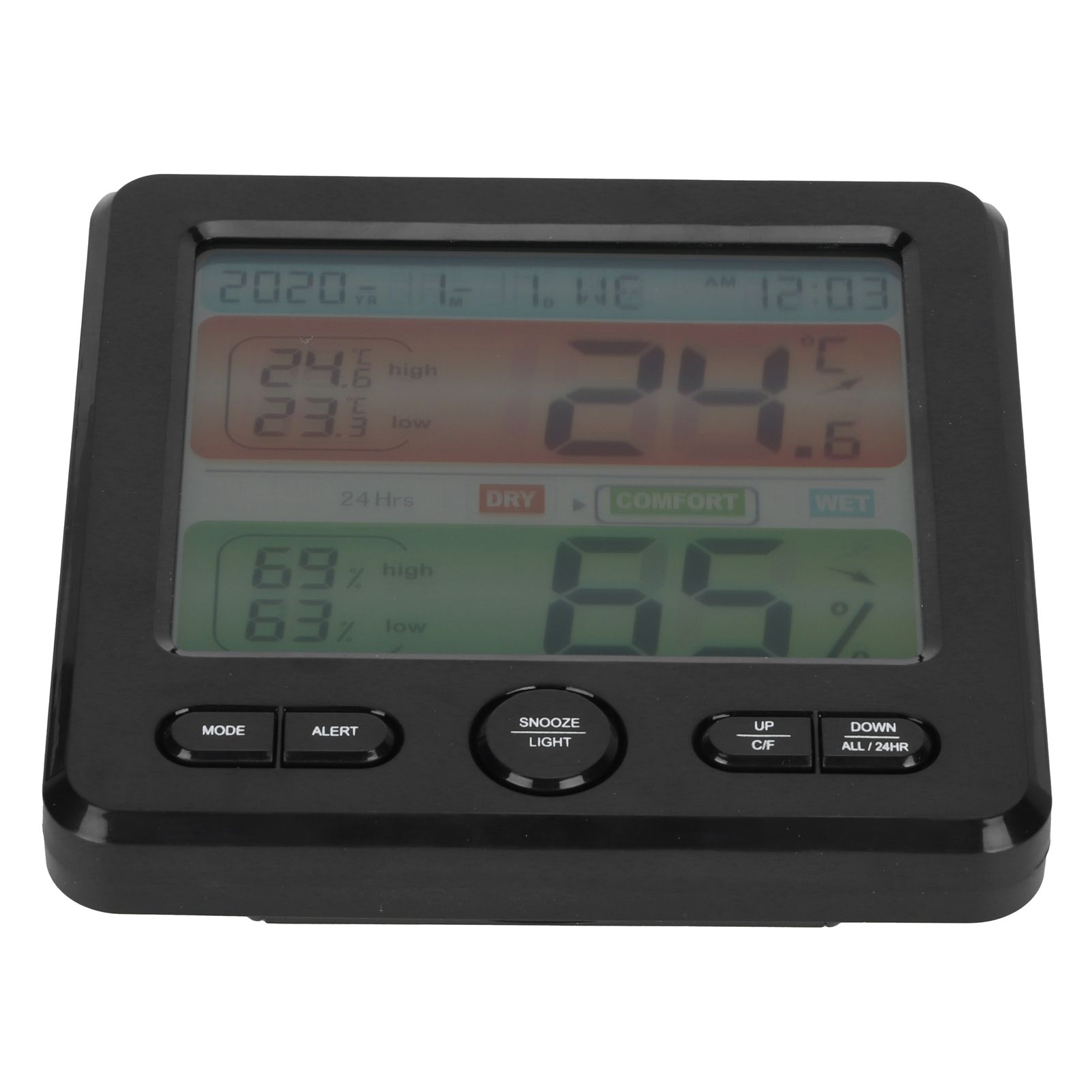 Digital Color Screen Temperature and Humidity Meter Indoor Thermometer view 5