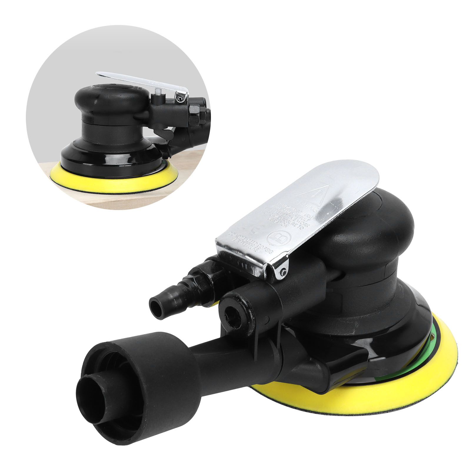 Pneumatic Grinder 5in Suction Type Furniture Polishing Machine Air Sander Home view 11