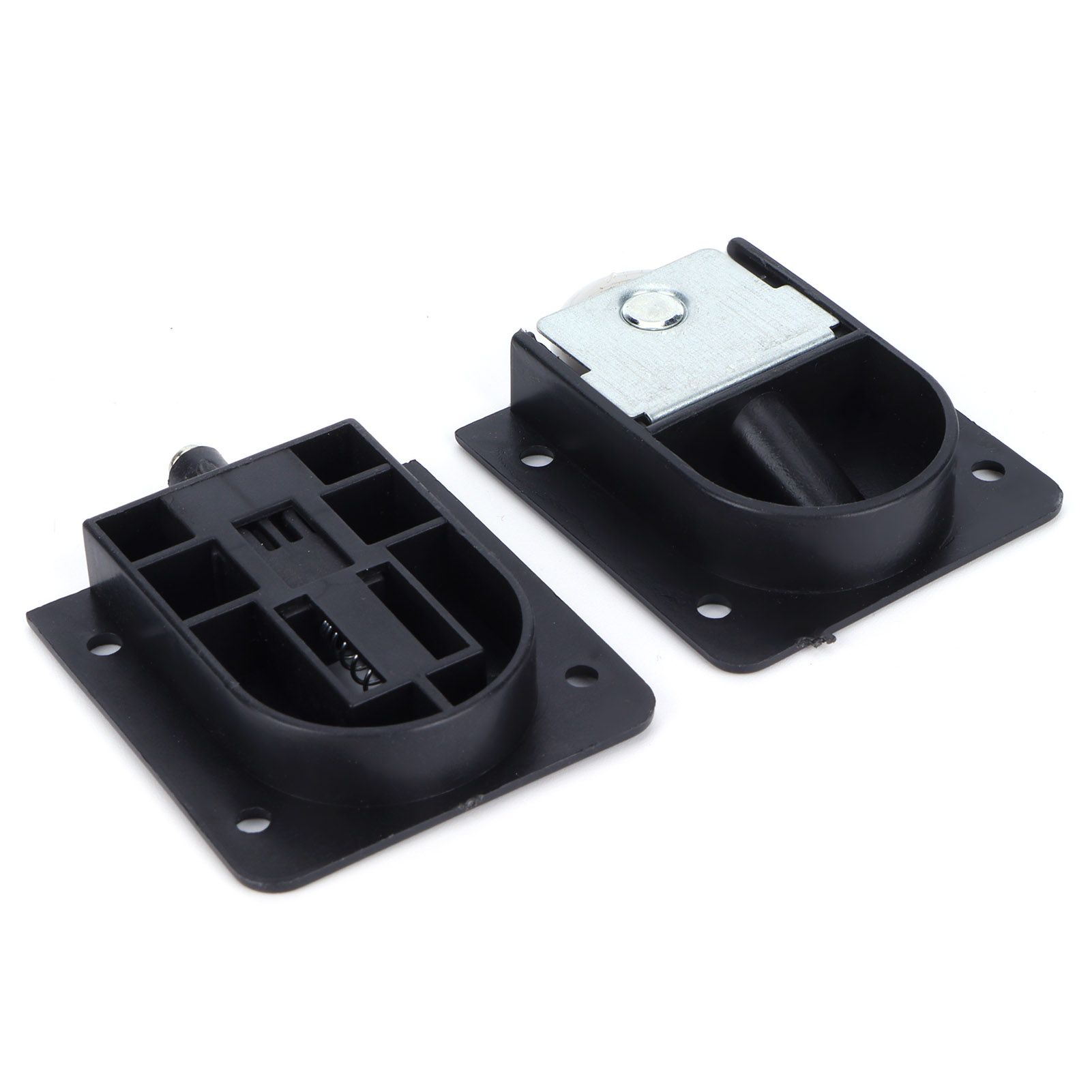 Mute Sliding Door Wheel Black Plastic Pulley with Bearing Furniture Hardware view 3