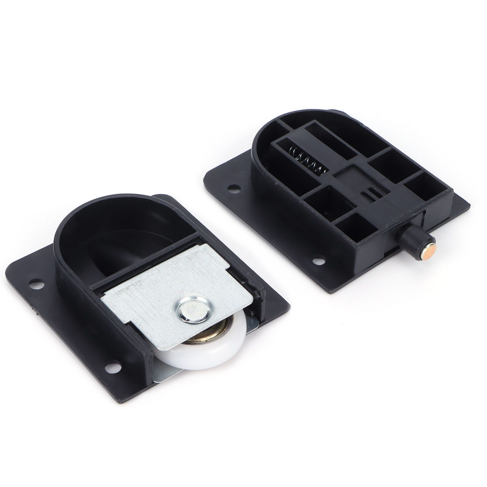 Mute Sliding Door Wheel Black Plastic Pulley with Bearing Furniture Hardware view 5