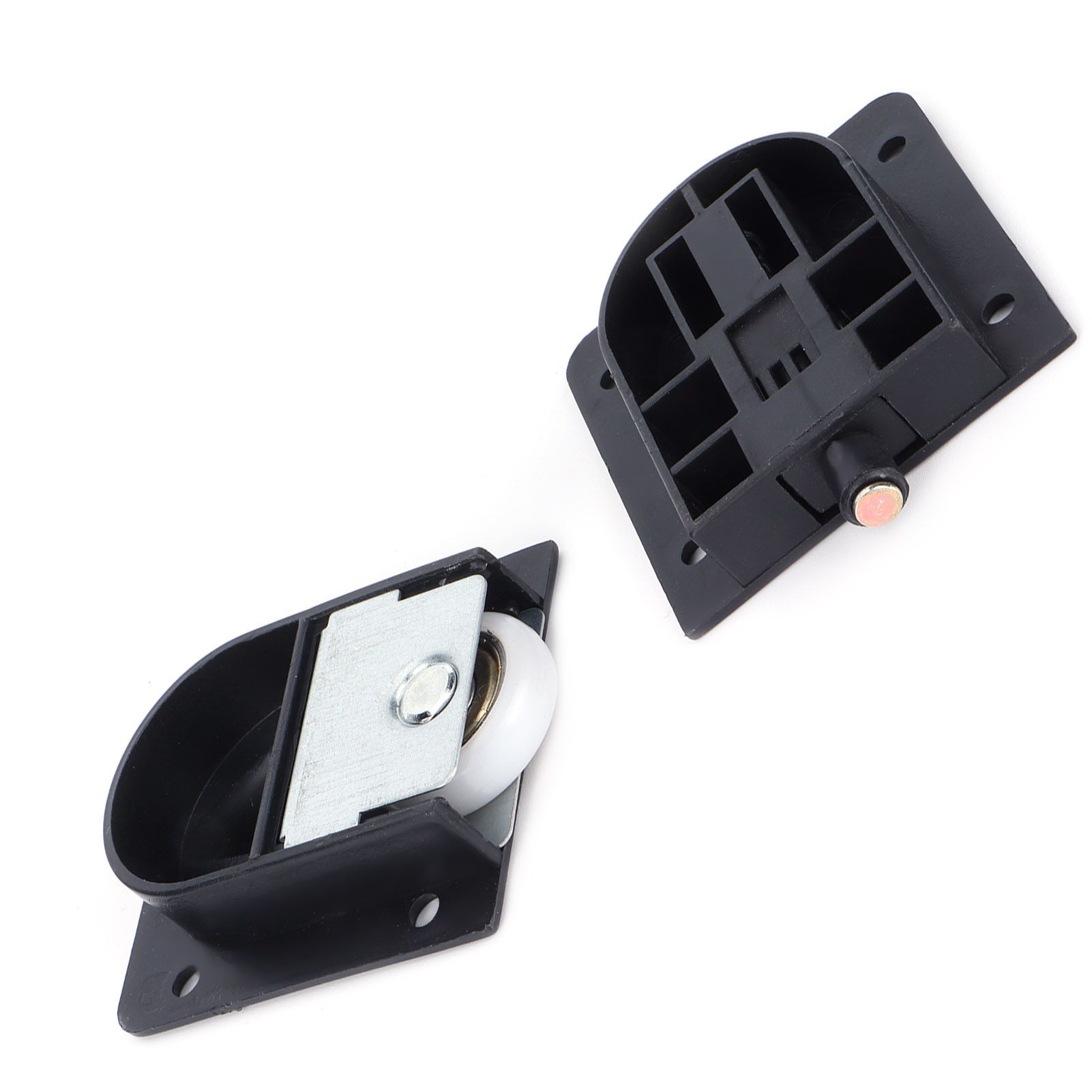 Mute Sliding Door Wheel Black Plastic Pulley with Bearing Furniture Hardware view 10